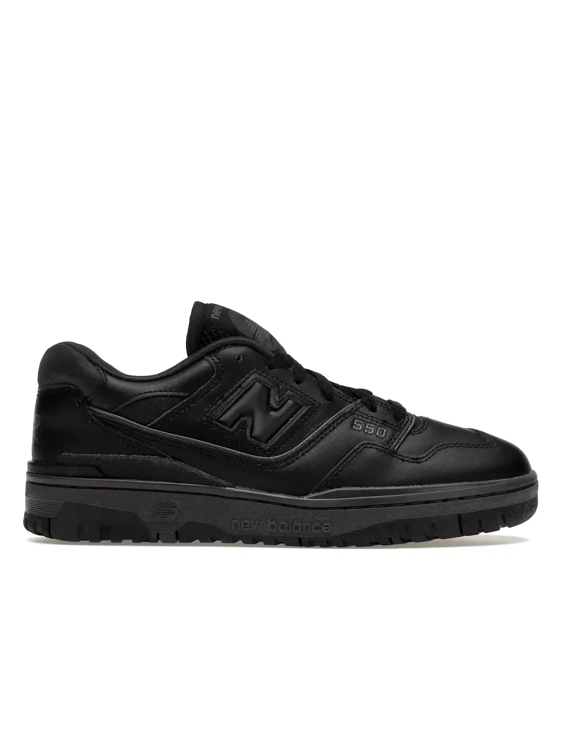 Мужские кроссовки с гладким верхом New Balance 550 — изображение 1 из 4, черный/черный/черный