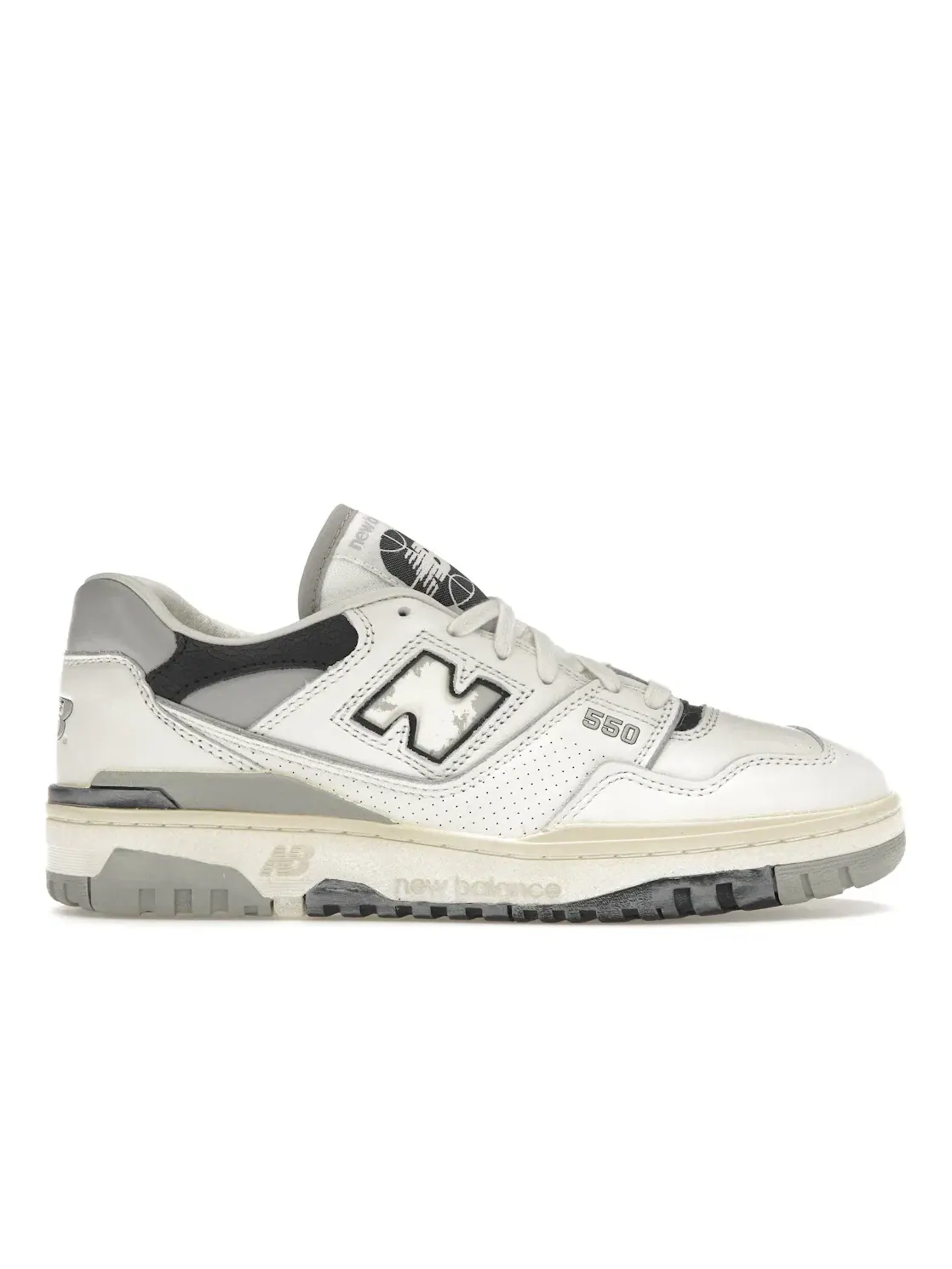 Мужские кроссовки с текстурированным верхом New Balance 550 — изображение 1 из 4, черный