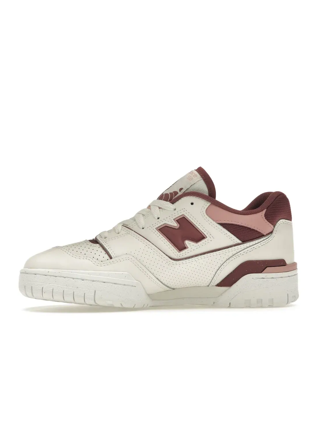 Женские кроссовки кожаные New Balance 550 — изображение 3 из 4, бордовый