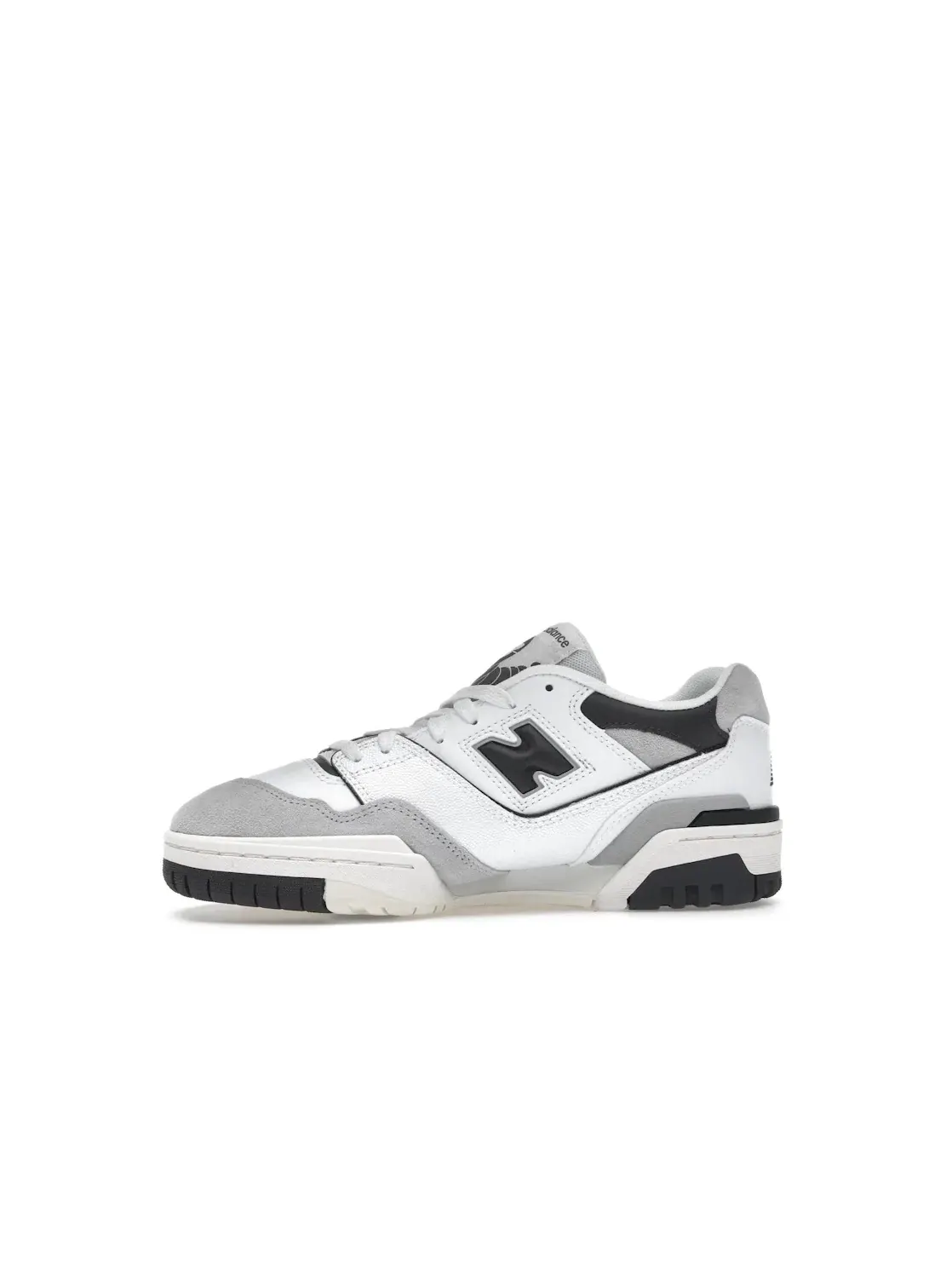 Детские кроссовки для мальчиков и девочек с длинным язычком New Balance 550 — изображение 3 из 4, белый/черный