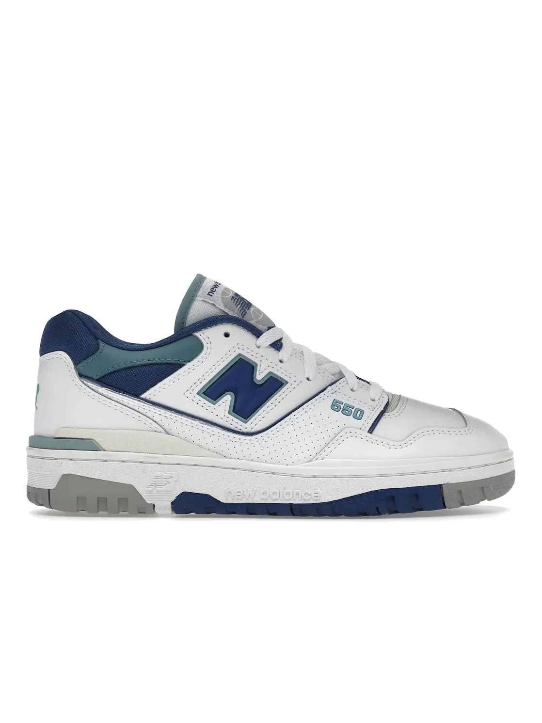 Мужские кроссовки с низким верхом New Balance 550 — изображение 1 из 4, белый/синий