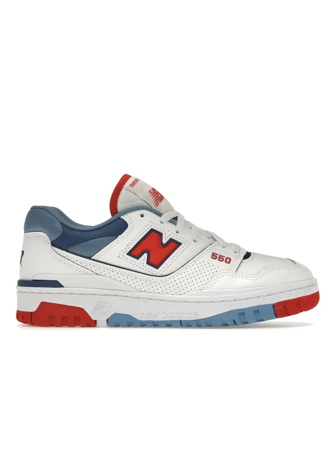 Мужские кроссовки lifestyle New Balance 550 — изображение 1 из 4, белый красный синий