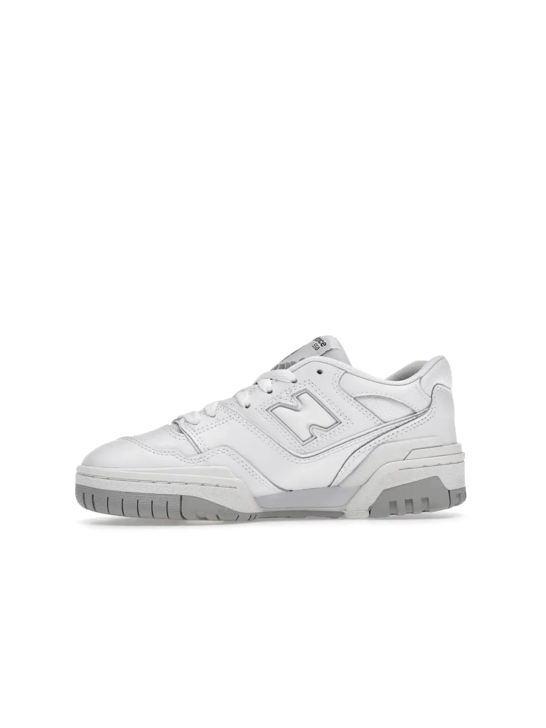 Детские кроссовки для мальчиков и девочек с ретро-дизайном New Balance 550 — изображение 3 из 4, белый серый