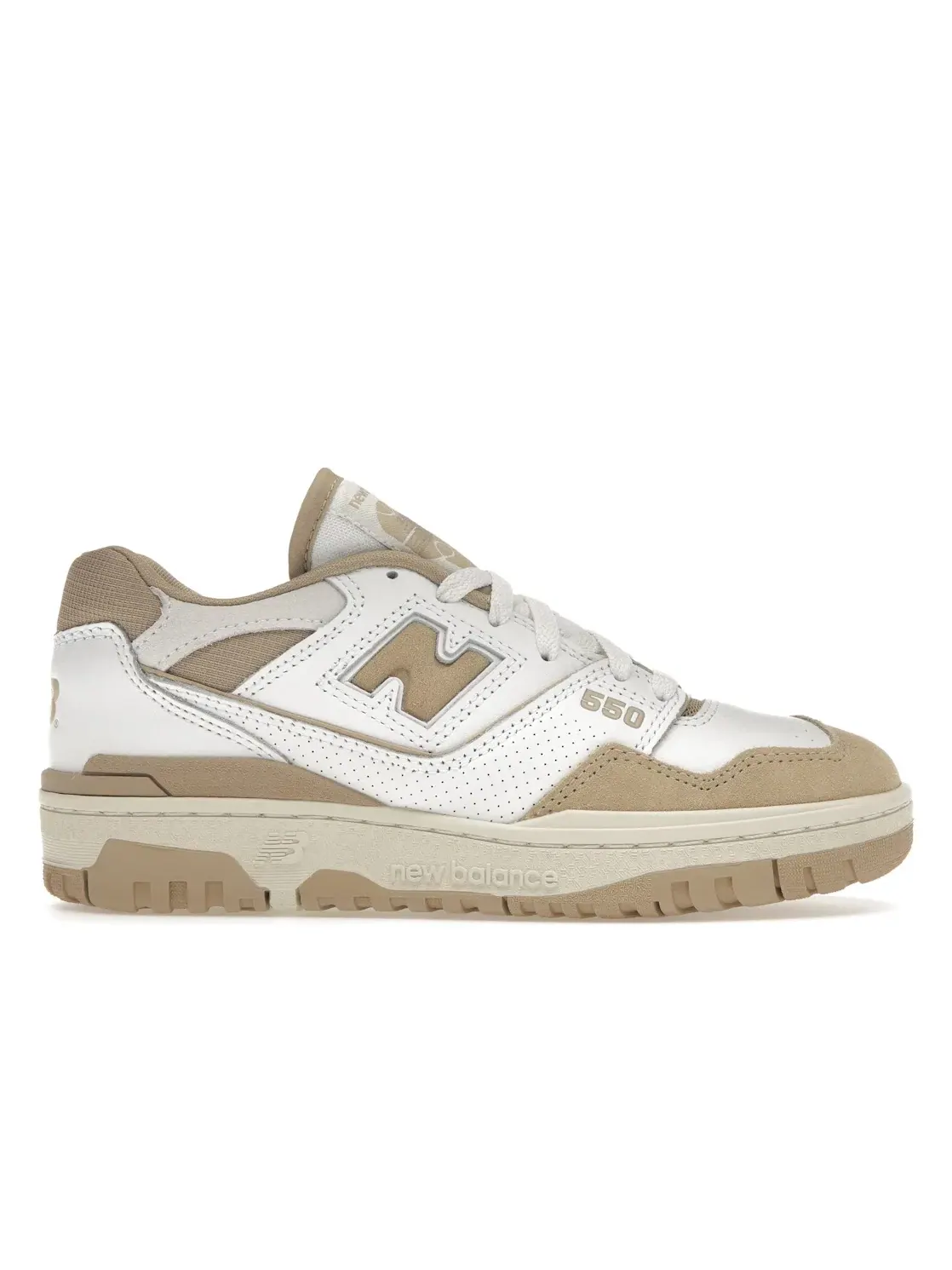 Мужские кроссовки с замшевым верхом New Balance 550 — изображение 1 из 4, белый