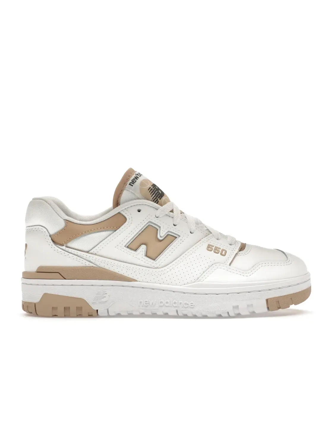 Женские кроссовки с низким верхом New Balance 550 — изображение 1 из 4, белый
