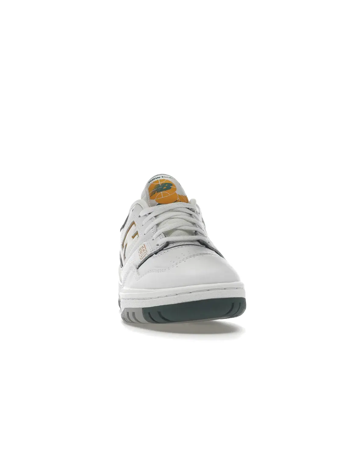 Мужские кроссовки кожаные New Balance 550 — изображение 2 из 4, белый/зеленый/серый