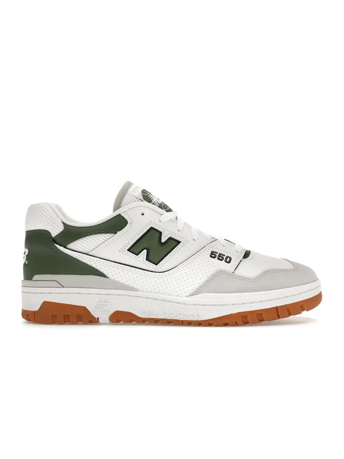 Мужские кроссовки в ретро-стиле New Balance 550 — изображение 1 из 4, белый//серый