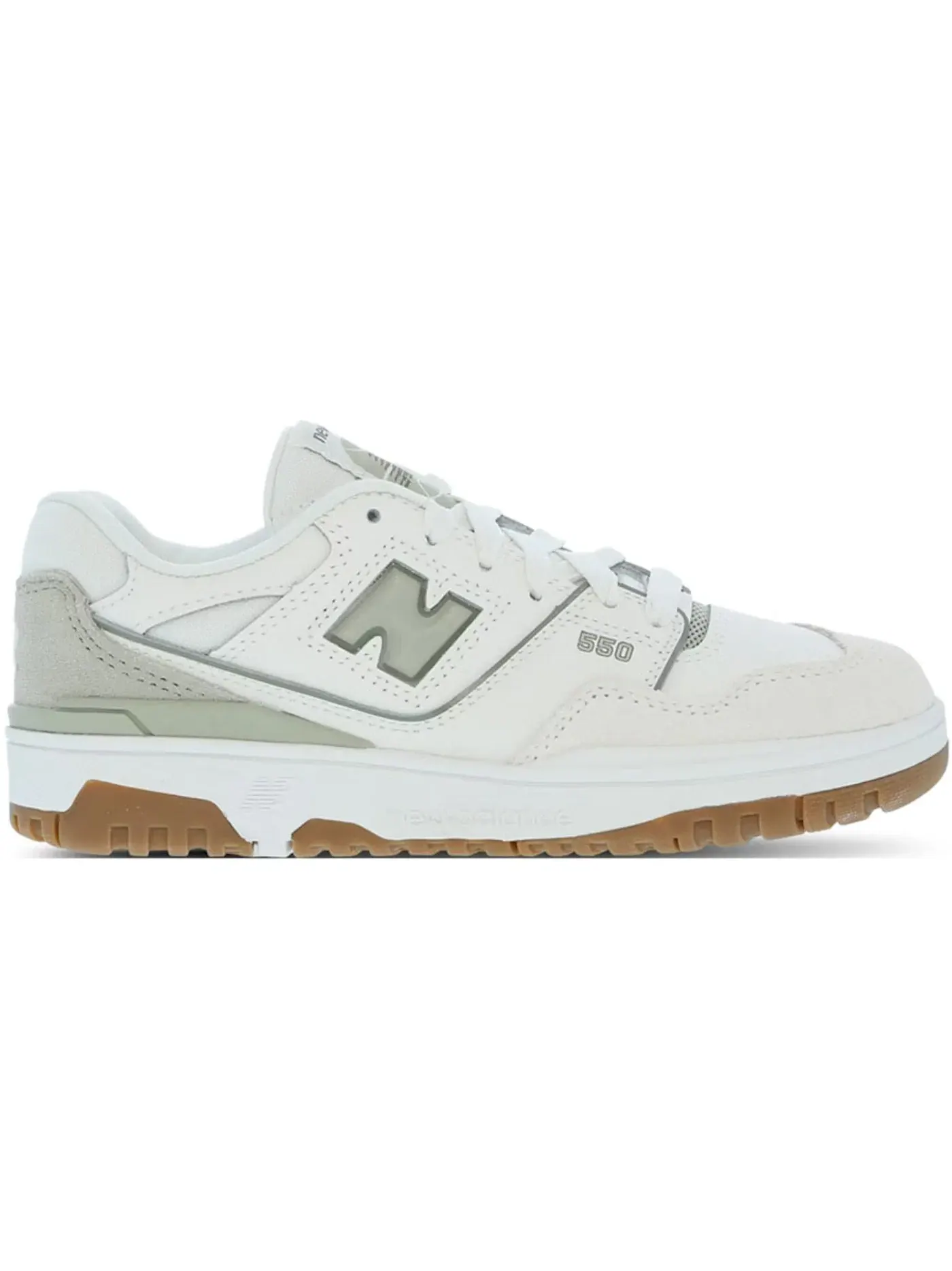 Детские кроссовки Lifestyle New Balance 550 — изображение 1 из 1, белый/серый/оливковый