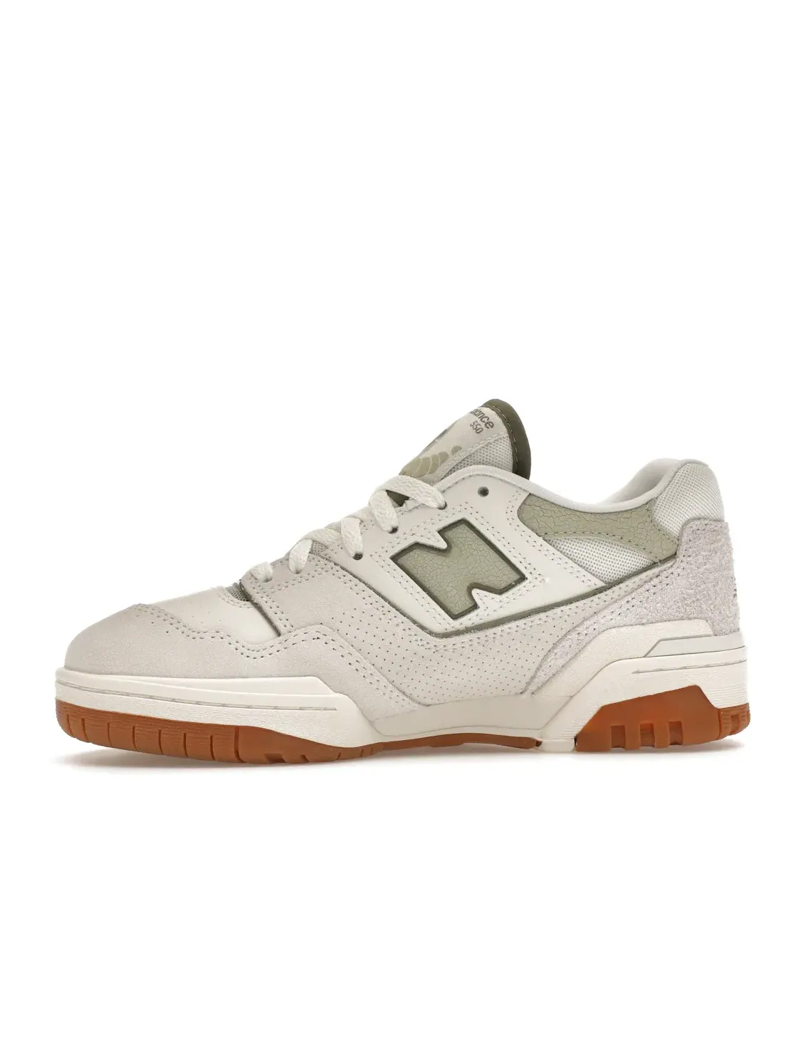 Женские кроссовки Lifestyle New Balance 550 — изображение 3 из 4, белый/оливковый