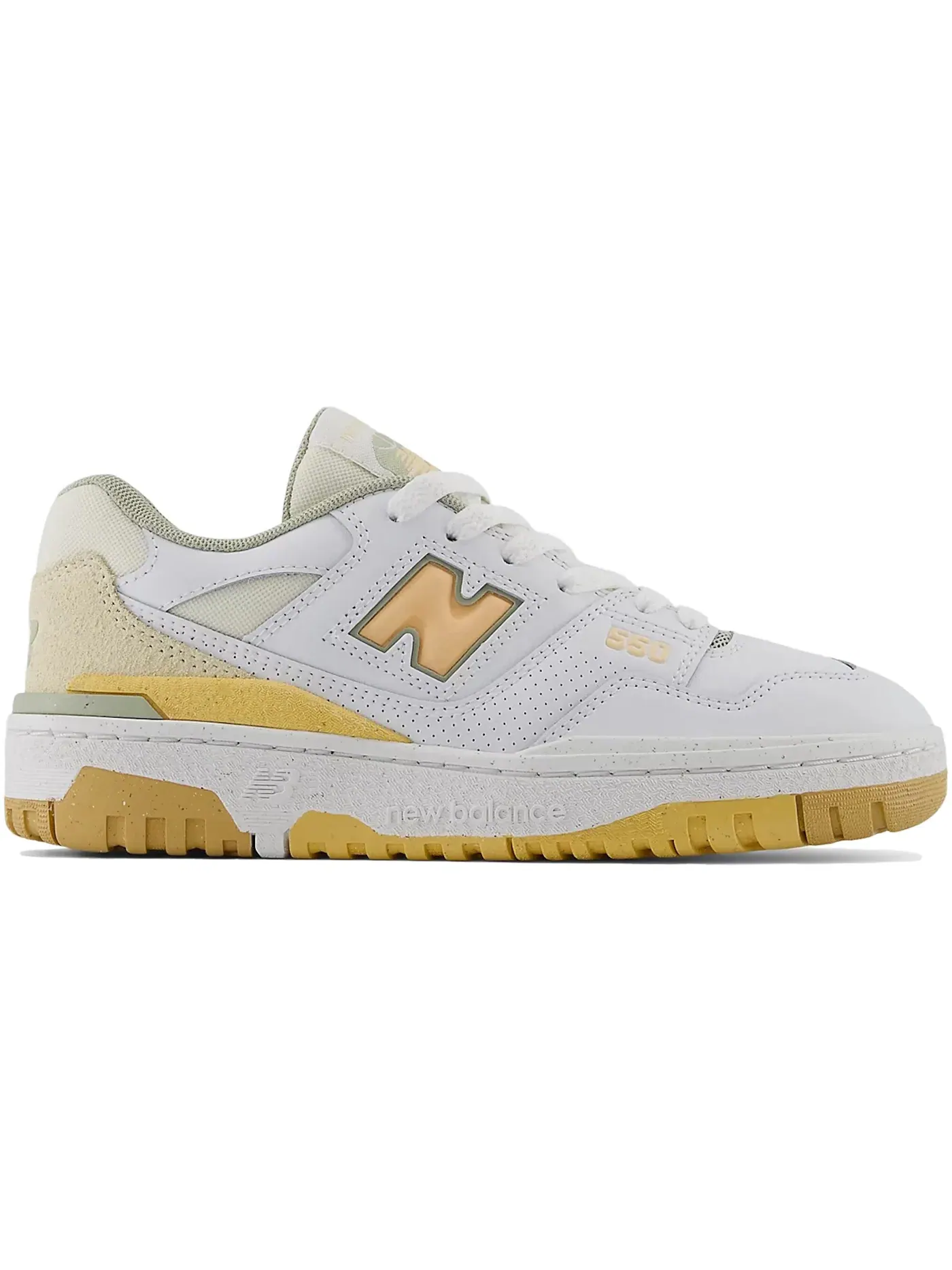 Детские кроссовки с принтом New Balance 550 — изображение 1 из 1, белый