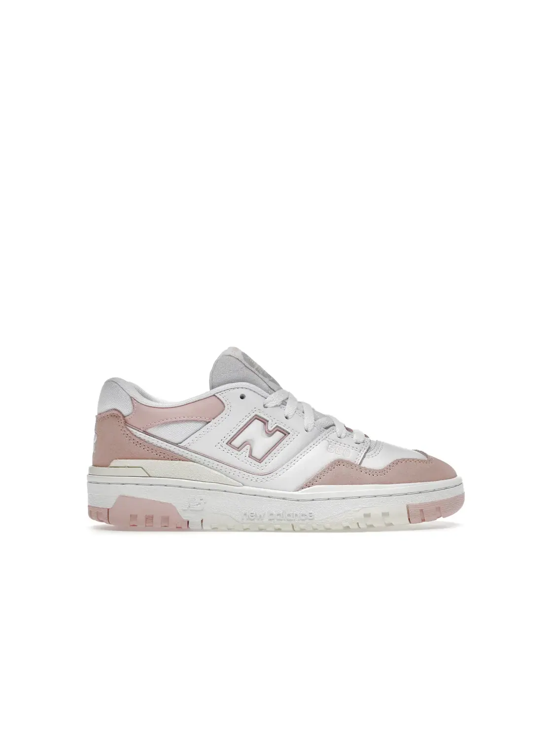 Детские кроссовки с низким вырезом New Balance 550 — изображение 1 из 4, белый розовый песочный