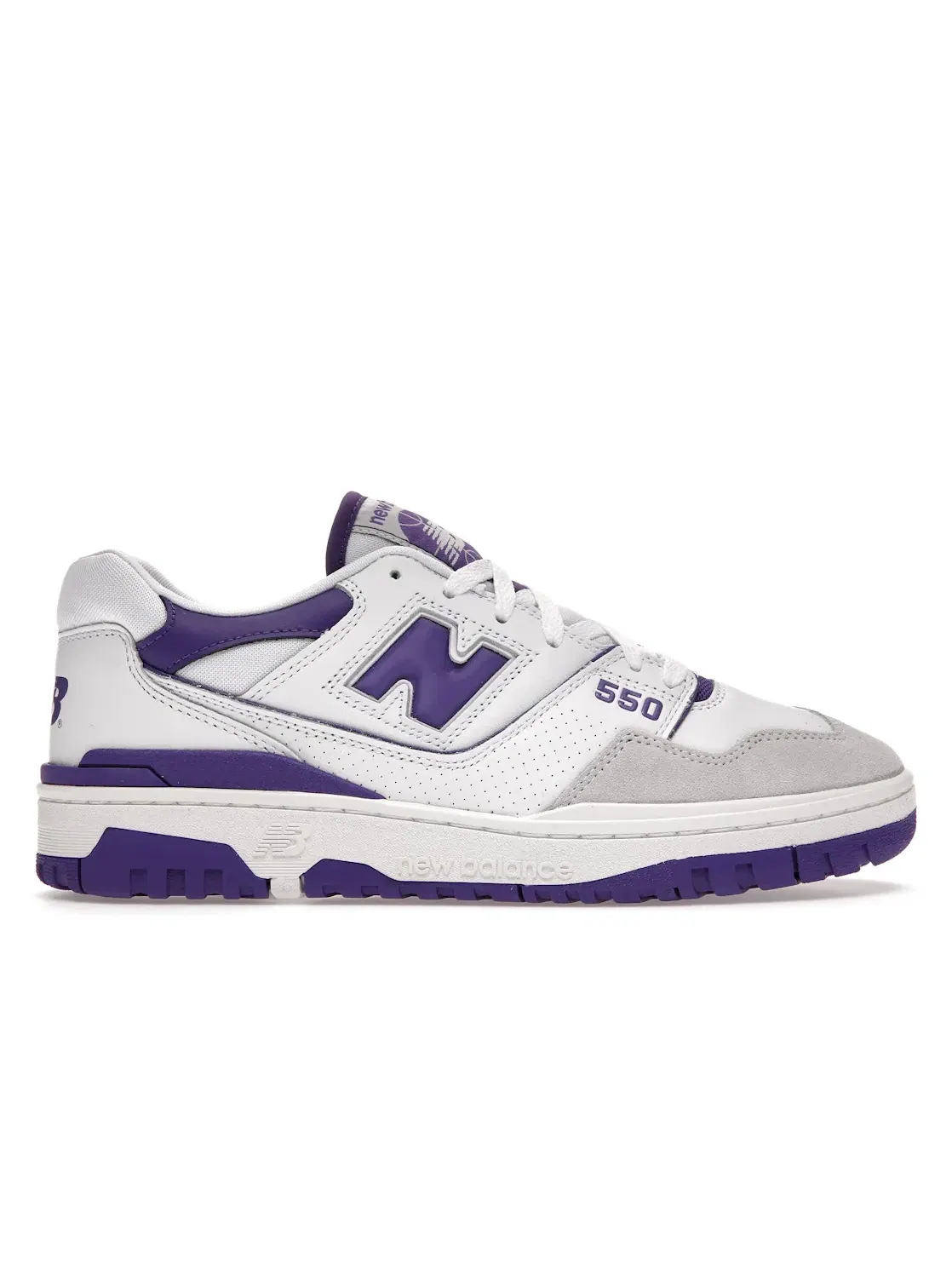 Мужские кроссовки Lifestyle New Balance 550 — изображение 1 из 4, белый/фиолетовый