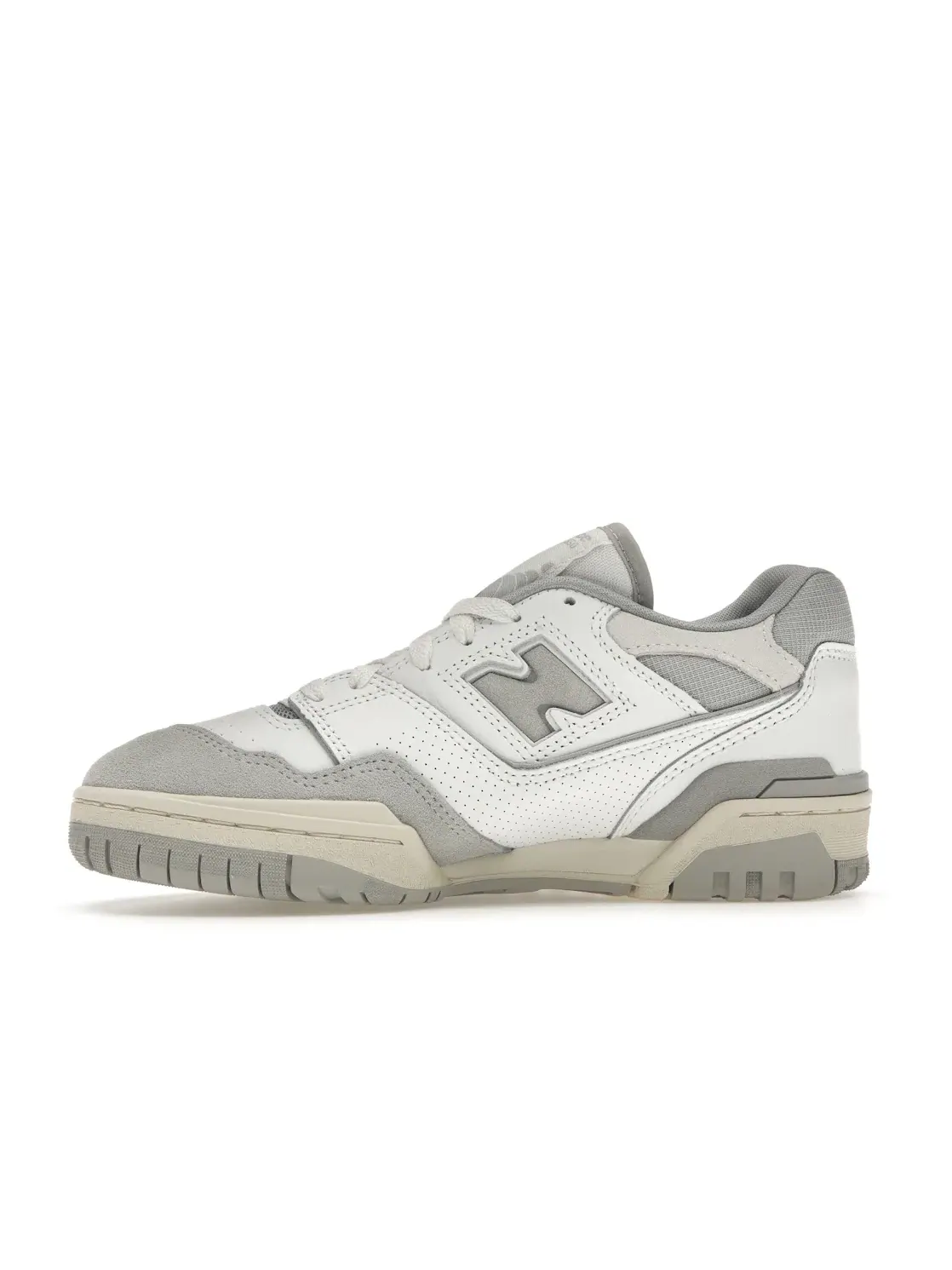 Мужские кроссовки кожаные New Balance 550 — изображение 3 из 4, белый//серый