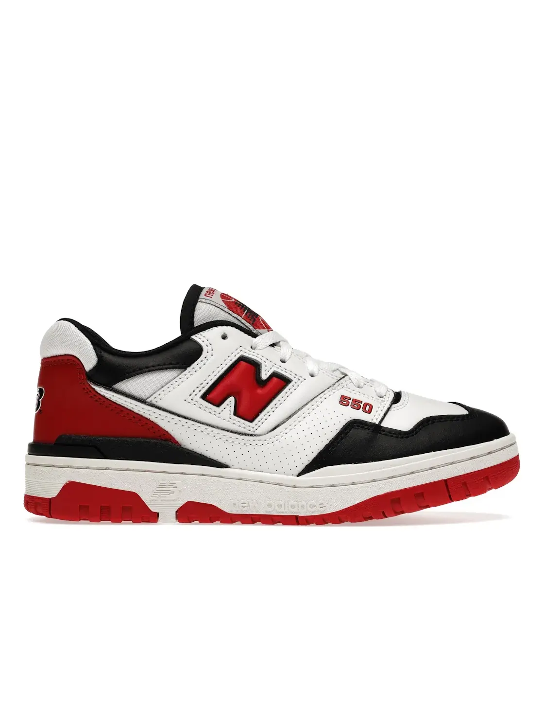 Женские кроссовки Lifestyle New Balance 550 — изображение 1 из 4, белый/красный