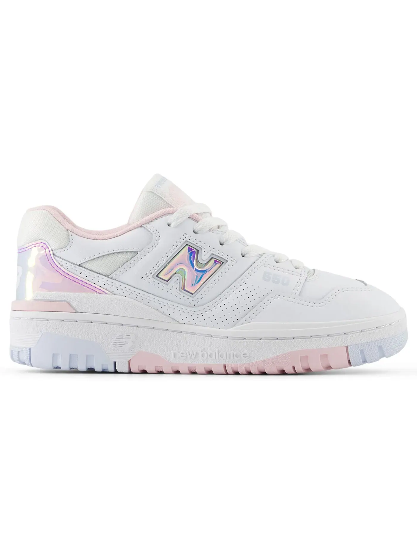 Детские кроссовки Lifestyle New Balance 550 — изображение 1 из 1, белый/розовый