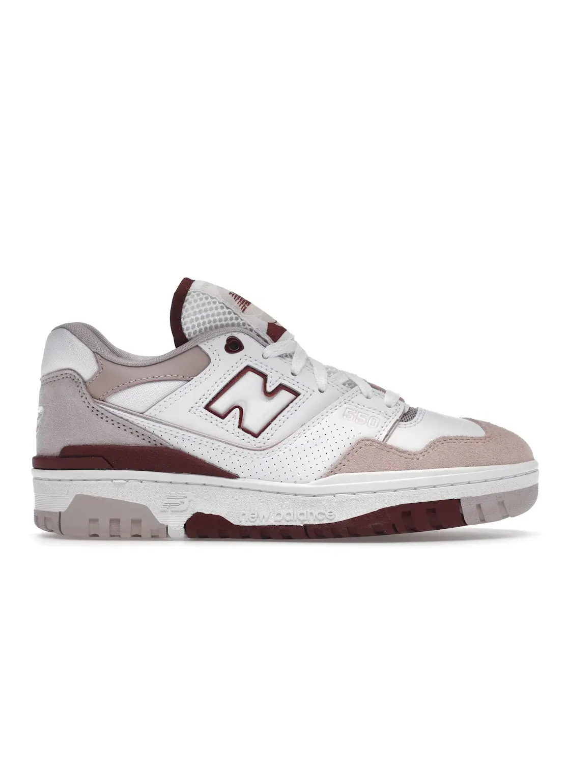 Женские кроссовки с кожаным верхом New Balance 550 — изображение 1 из 4, белый