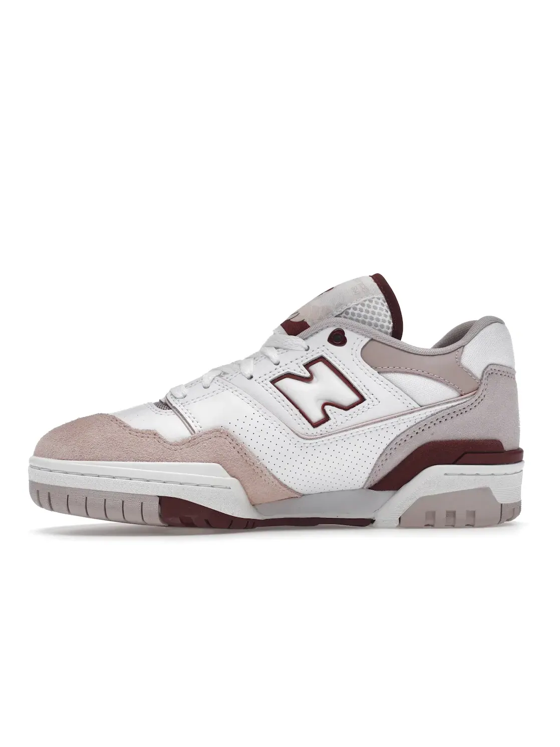 Женские кроссовки с кожаным верхом New Balance 550 — изображение 3 из 4, белый