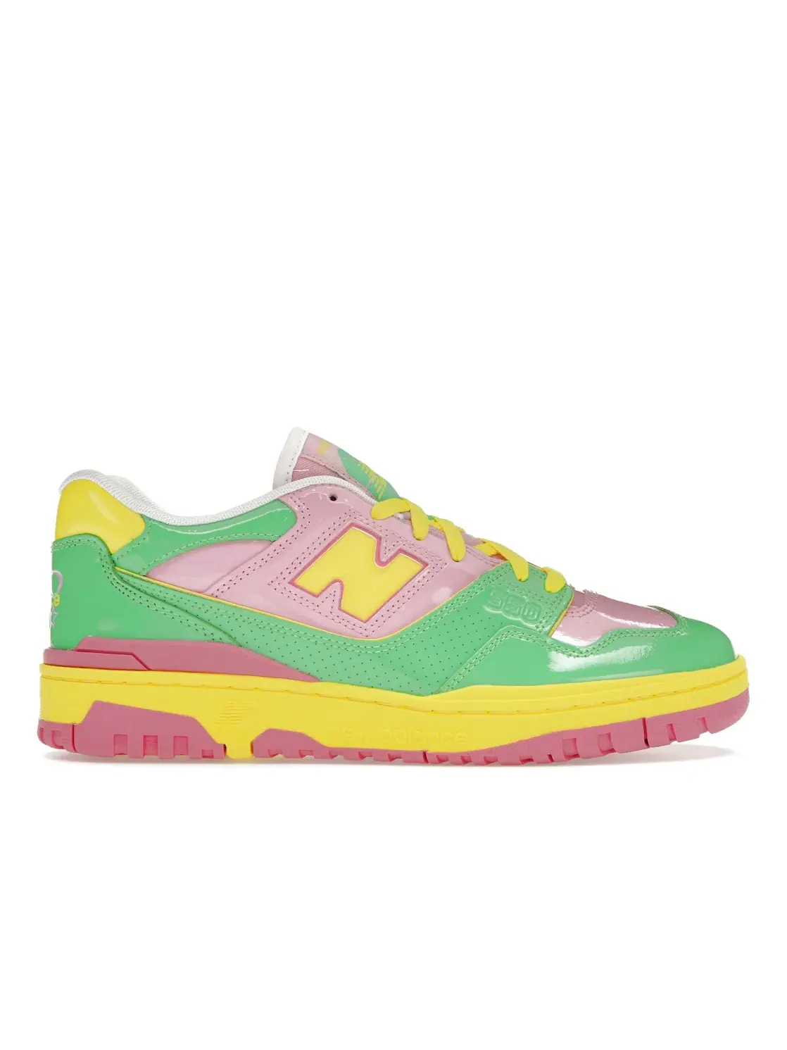 Мужские кроссовки Lifestyle New Balance 550 — изображение 1 из 4, розовый/зеленый/желтый