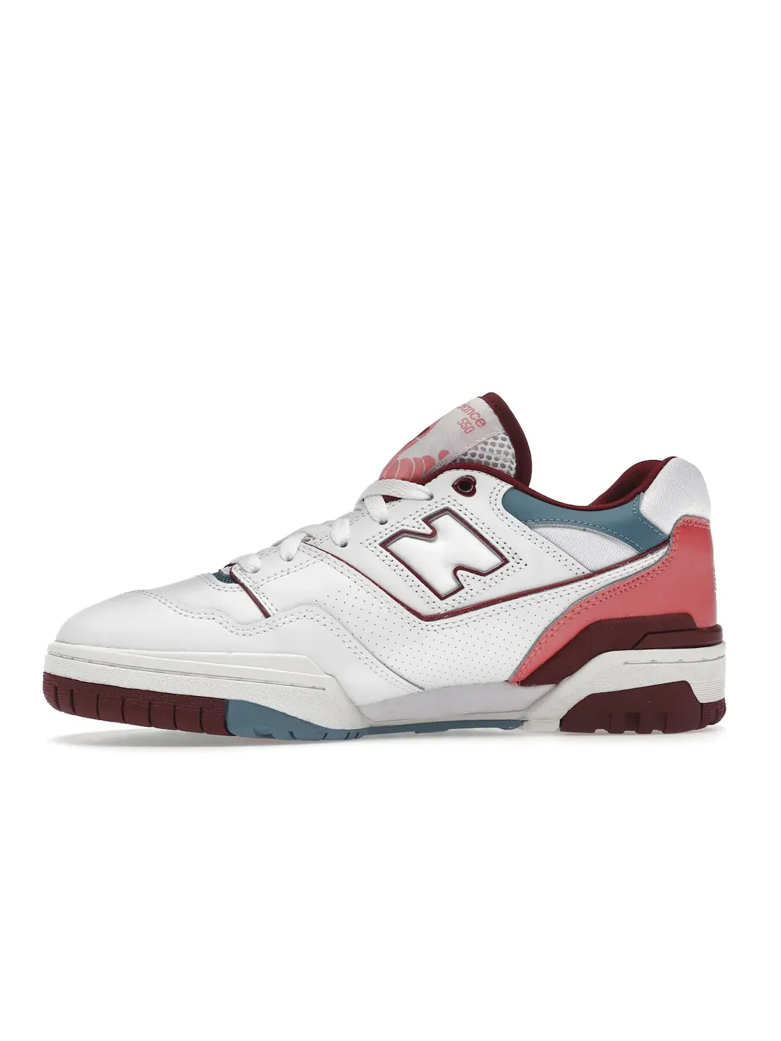 Кроссовки для активного отдыха New Balance 550 — изображение 3 из 4, белый/розовый