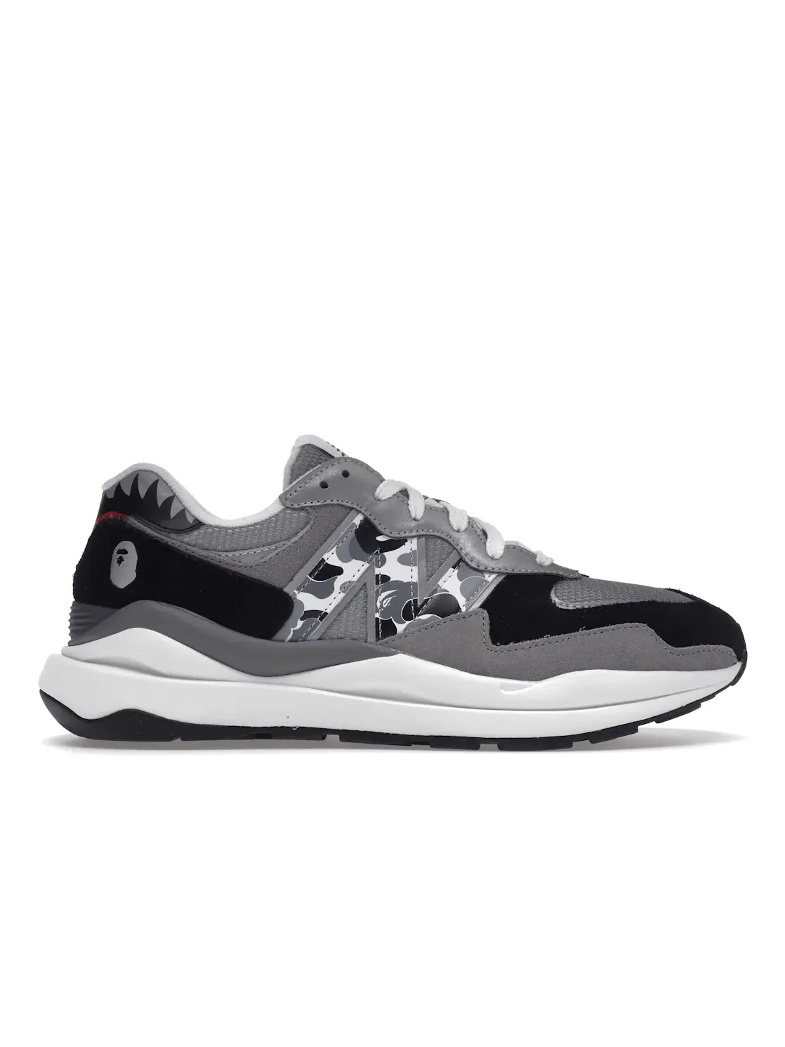 Мужские кроссовки Lifestyle с принтом New Balance 57/40 — изображение 1 из 4, серый/черный/белый