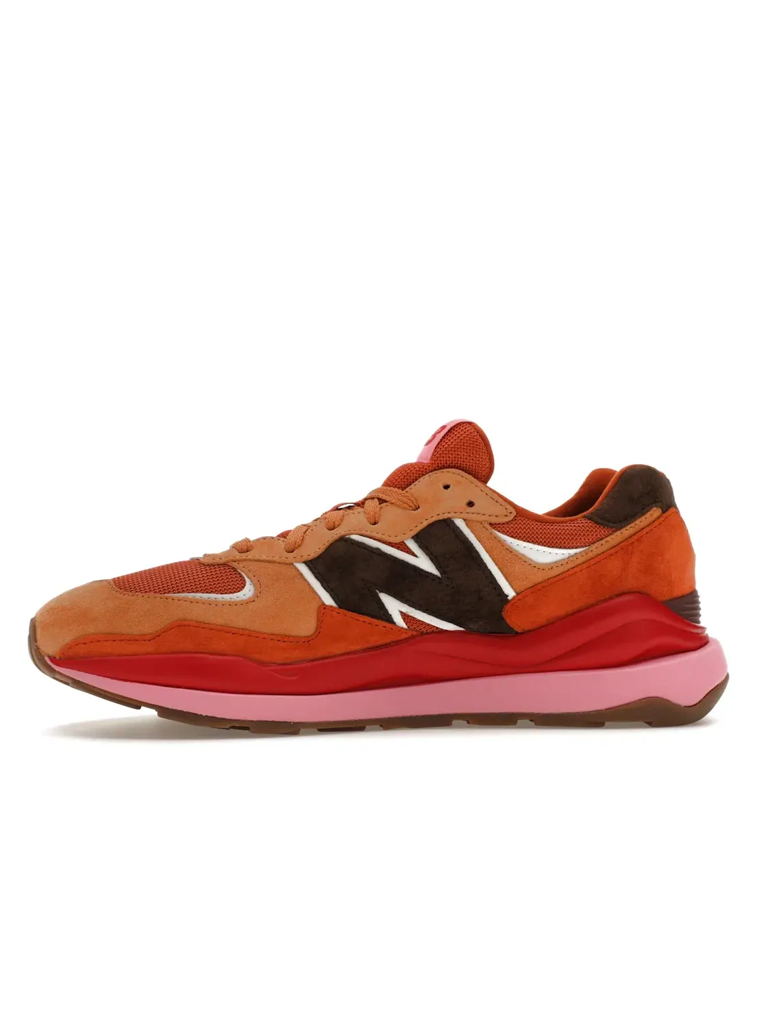 Мужские кроссовки Lifestyle New Balance 57/40 Brown Red Pink — изображение 3 из 4