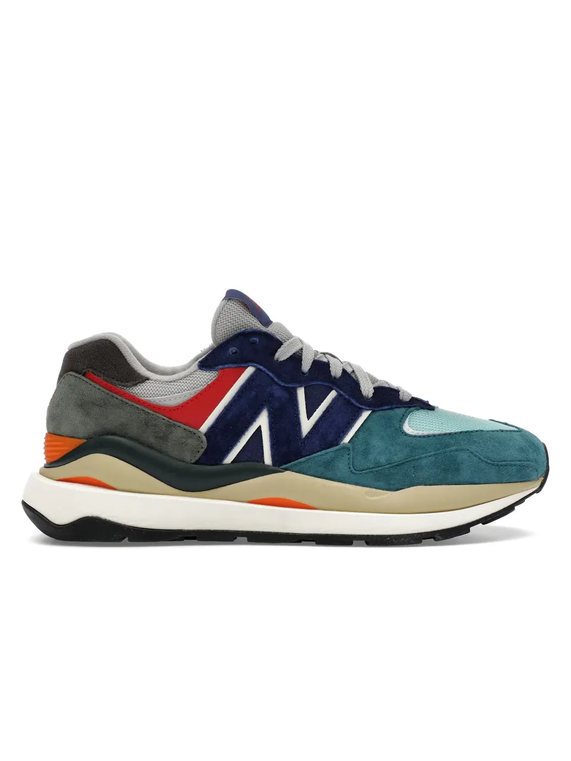 Мужские кроссовки Lifestyle New Balance 57/40 — изображение 1 из 4, светлый серый/красный