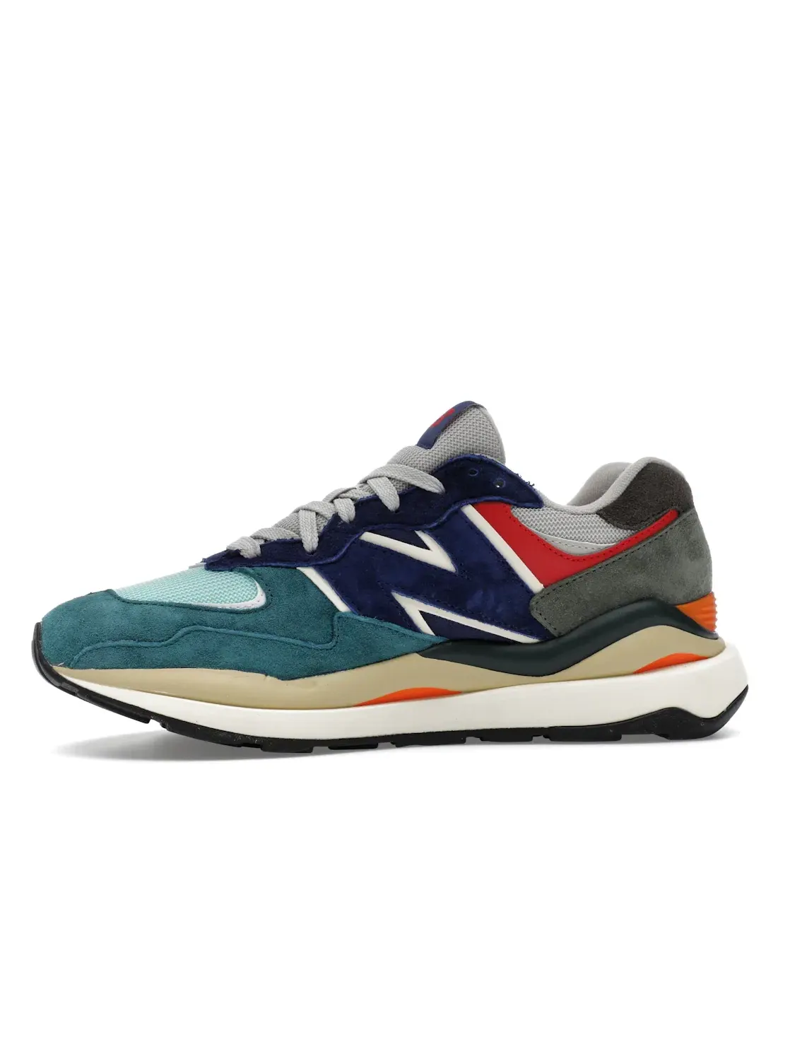 Мужские кроссовки Lifestyle New Balance 57/40 — изображение 3 из 4, светлый серый/красный