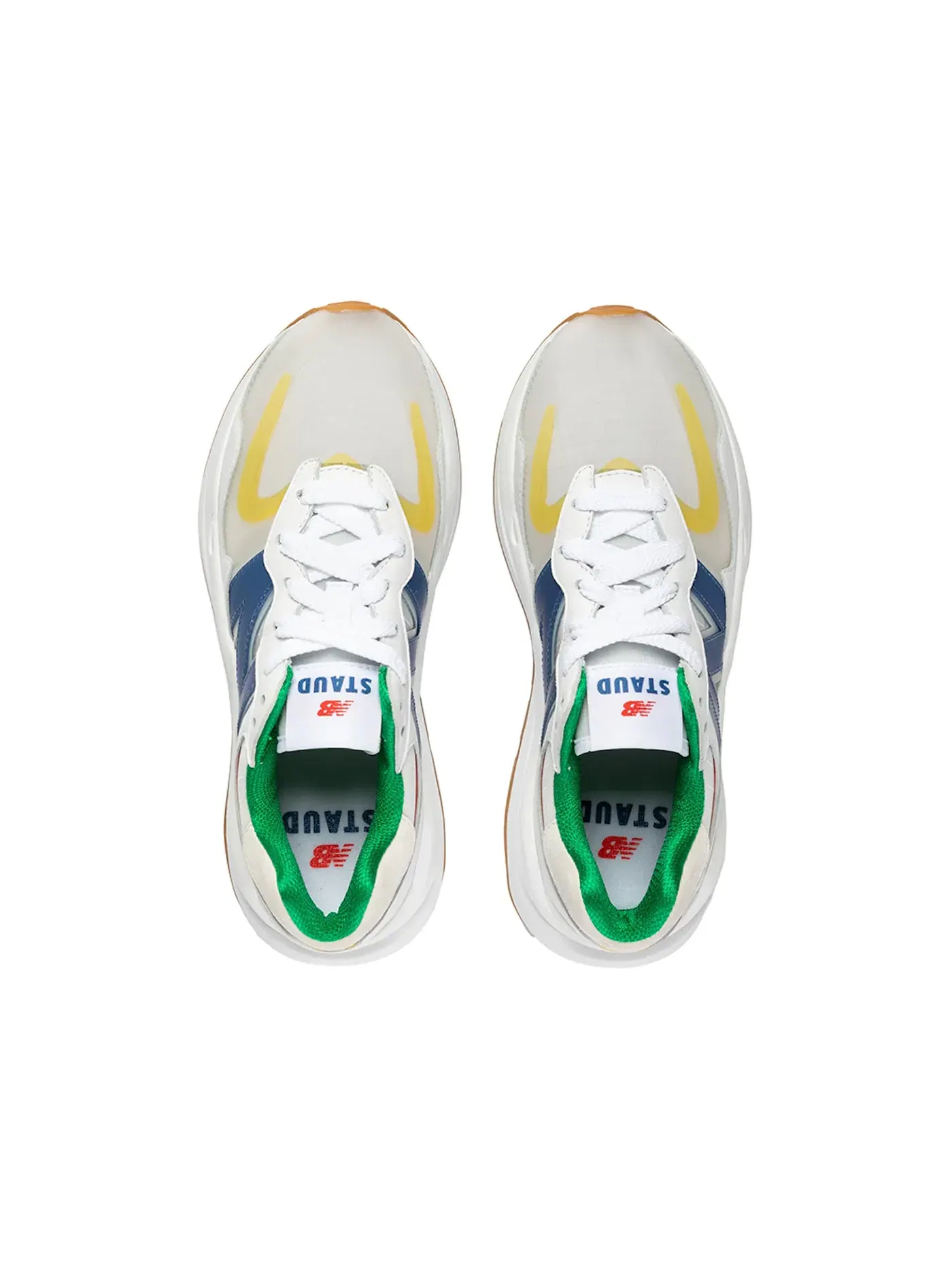 Мужские кроссовки Lifestyle New Balance 57/40 STAUD White — изображение 2 из 2, белый/синий