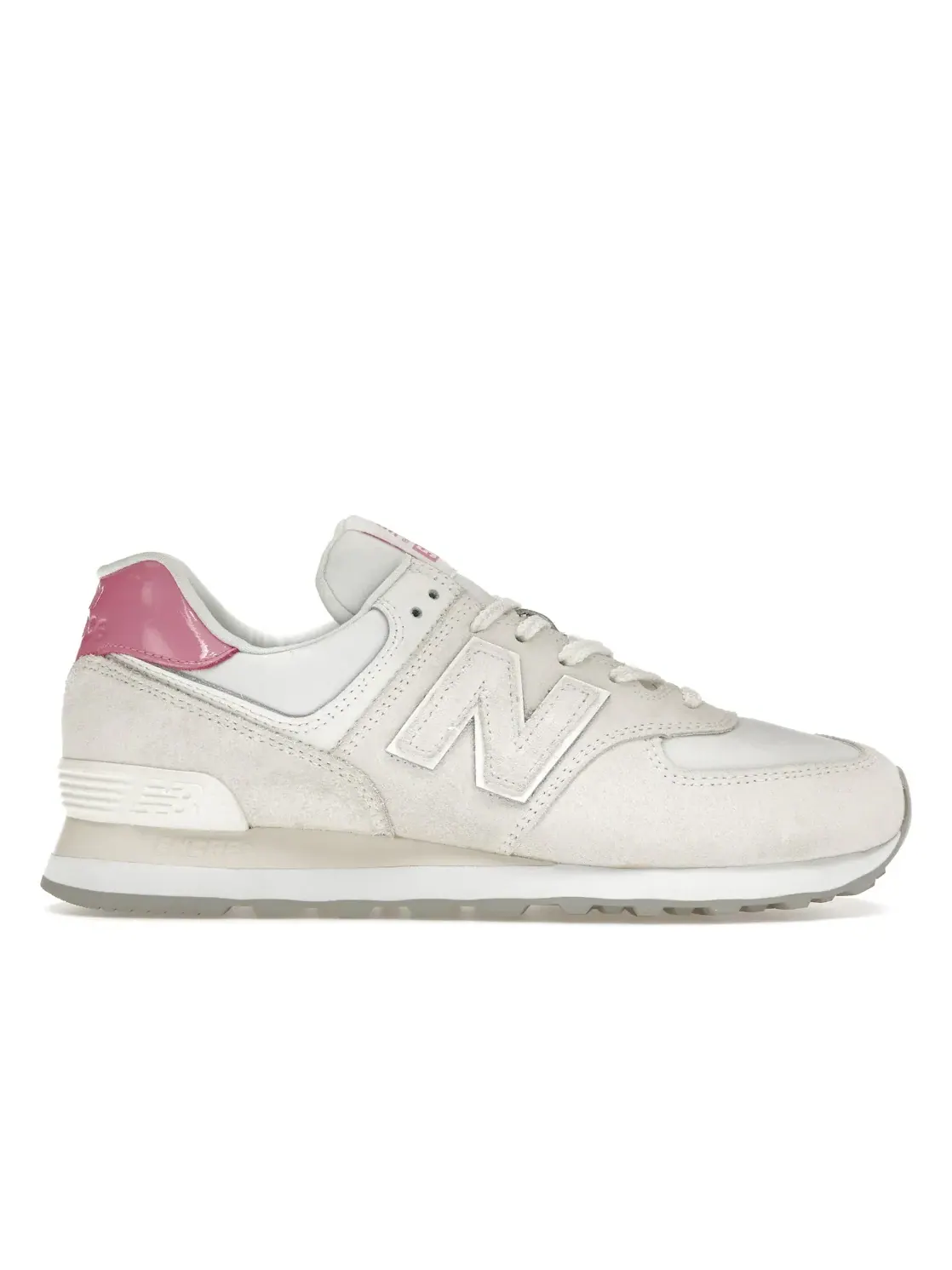 Женские кроссовки Lifestyle New Balance 574 — изображение 1 из 4, бежевый/розовый