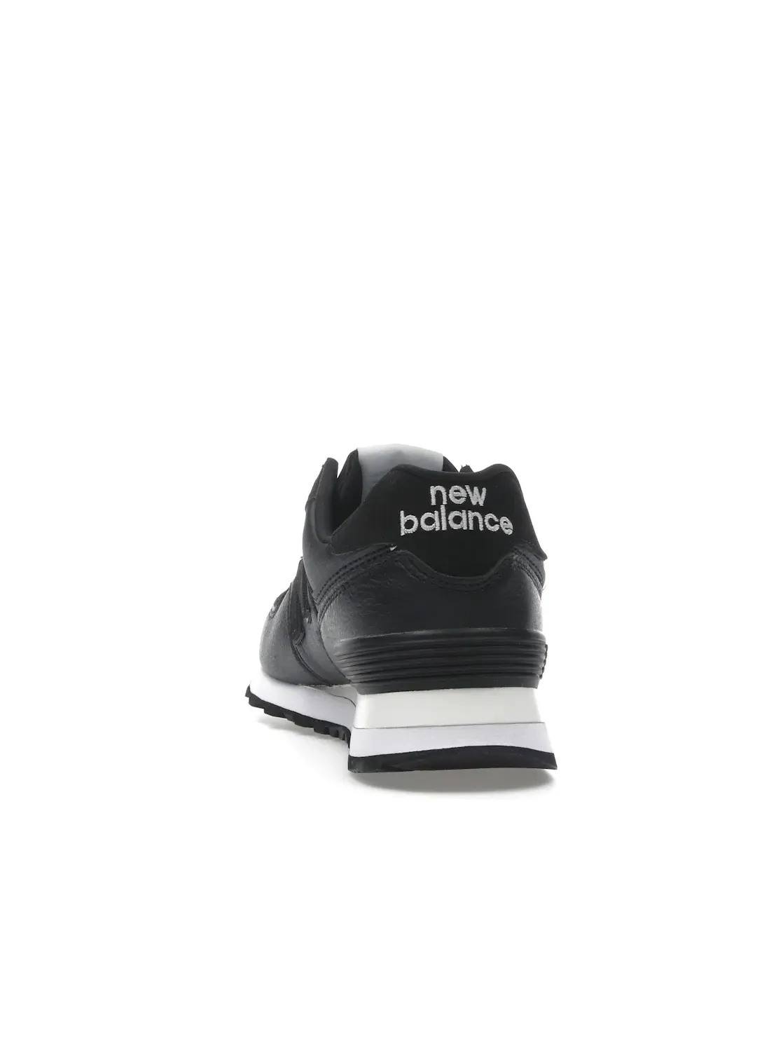 Женские кроссовки с кожаным верхом New Balance 574 — изображение 4 из 4, черный/белый