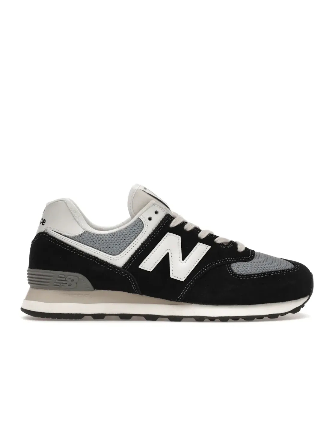 Мужские кроссовки с длинным шнурованием New Balance 574 — изображение 1 из 4, черный//белый