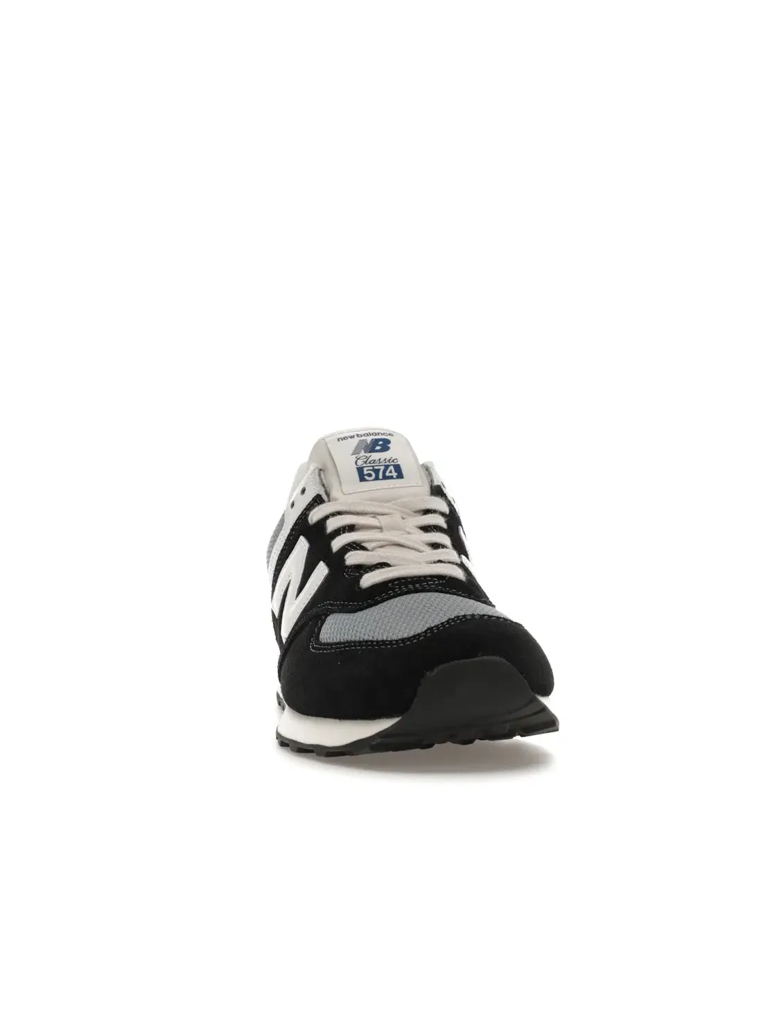 Мужские кроссовки с длинным шнурованием New Balance 574 — изображение 2 из 4, черный//белый