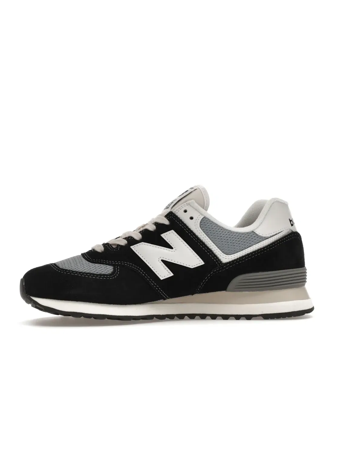 Мужские кроссовки с длинным шнурованием New Balance 574 — изображение 3 из 4, черный//белый