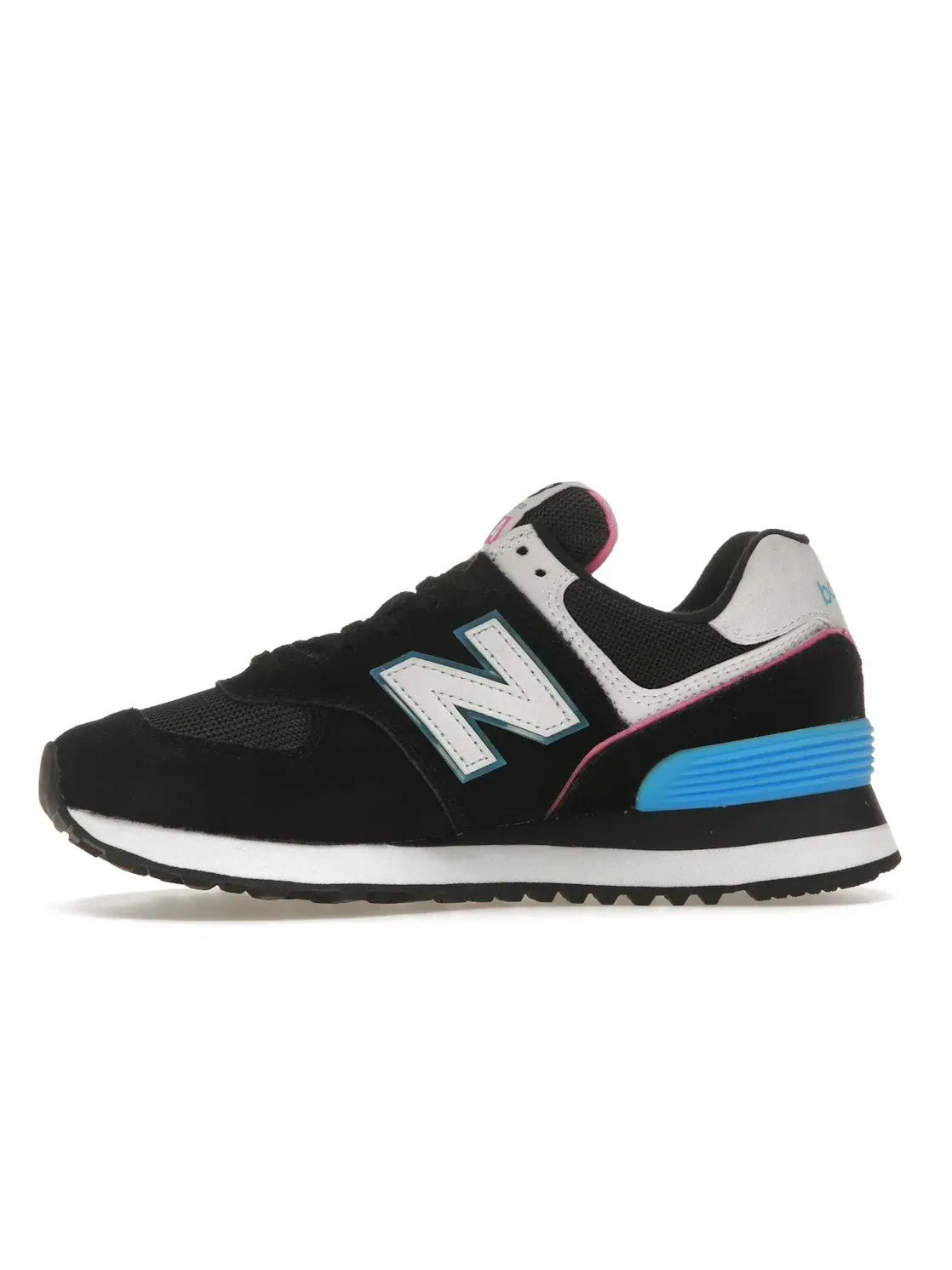 Женские кроссовки Lifestyle New Balance 574 — изображение 3 из 4, черный розовый