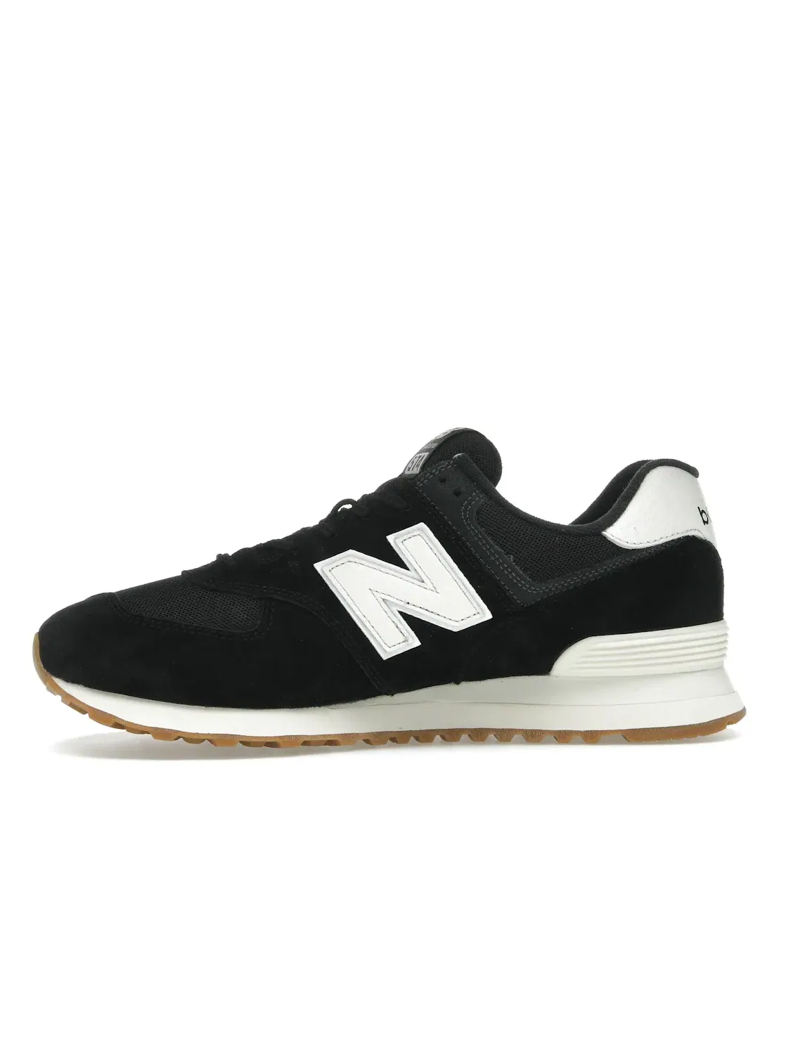 Мужские кроссовки для повседневной носки New Balance 574 — изображение 3 из 4, черный/белый