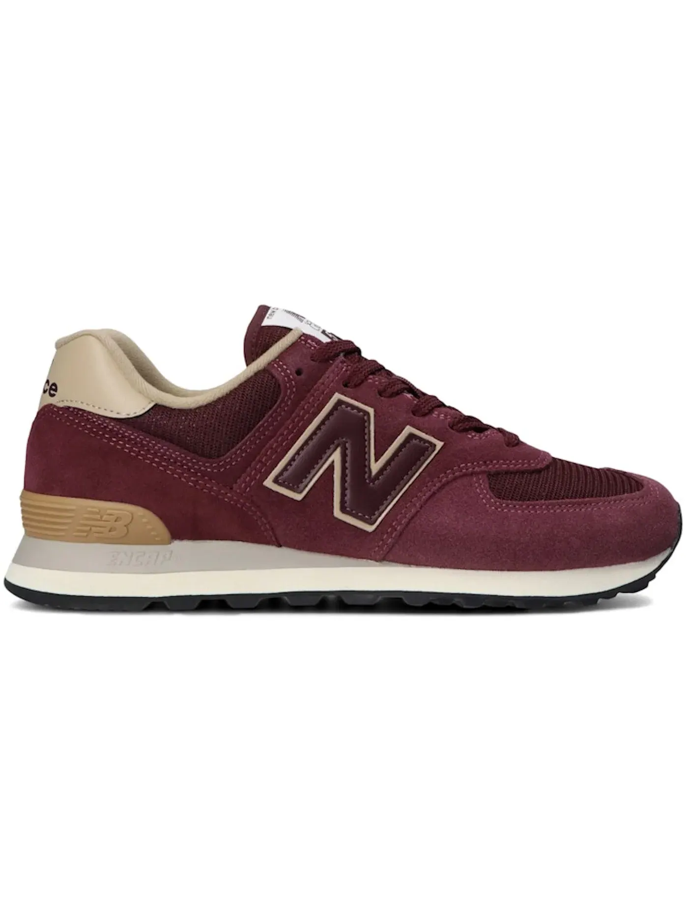 Мужские кроссовки Lifestyle New Balance 574 — изображение 1 из 1, бордовый/бежевый/белый