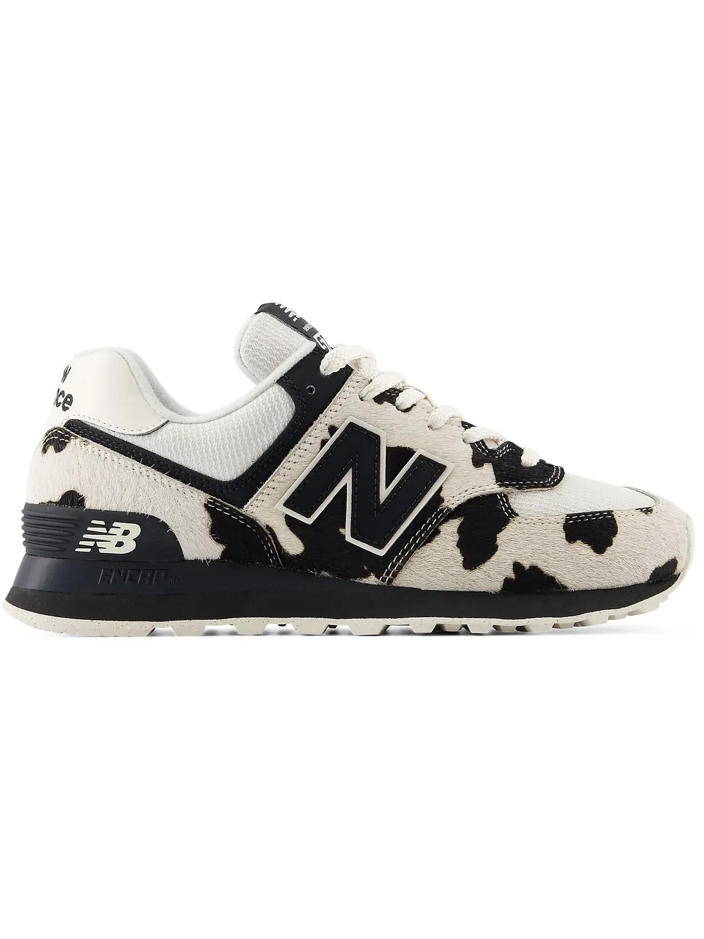 Женские кроссовки Lifestyle с принтом New Balance 574 — изображение 1 из 1, черный