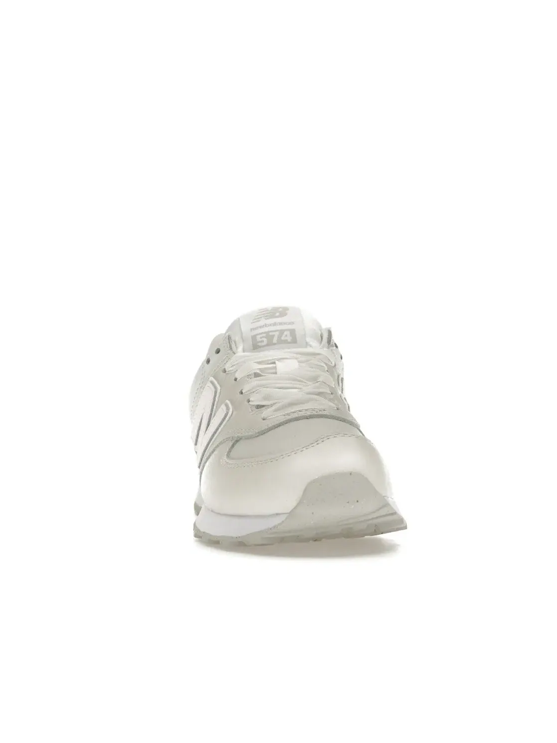 Женские кроссовки кожаные New Balance 574 — изображение 2 из 4, кремовый розовый