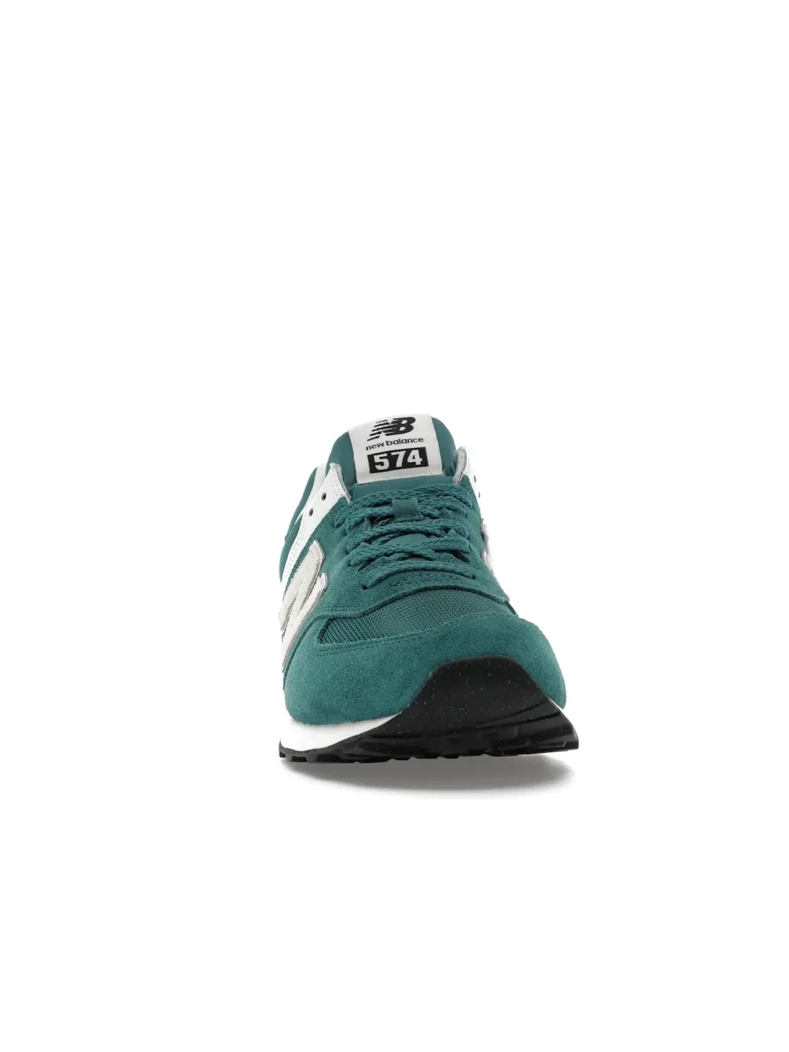 Мужские кроссовки с классическим дизайном New Balance 574 — изображение 2 из 4, зеленый белый