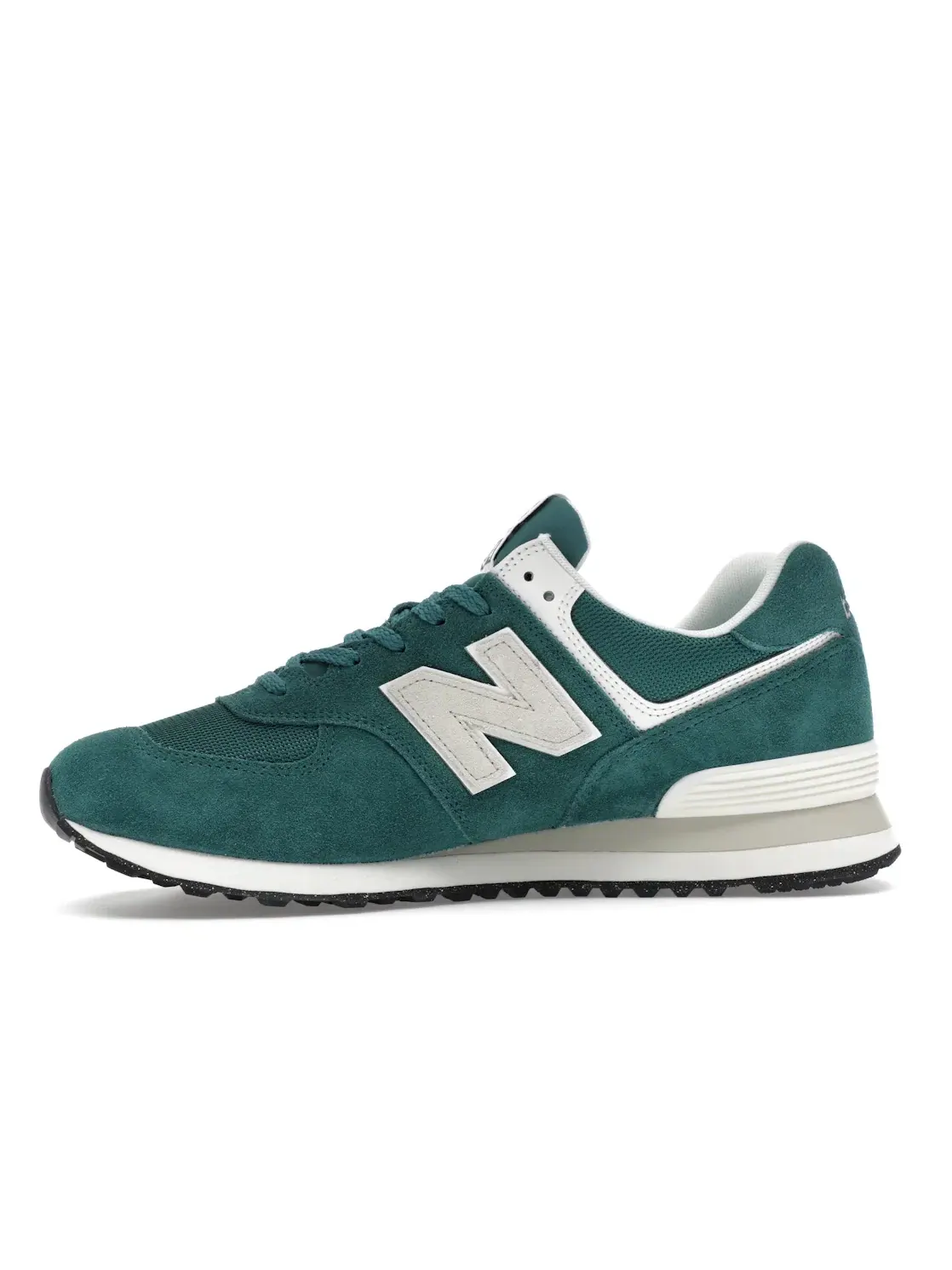 Мужские кроссовки с классическим дизайном New Balance 574 — изображение 3 из 4, зеленый белый