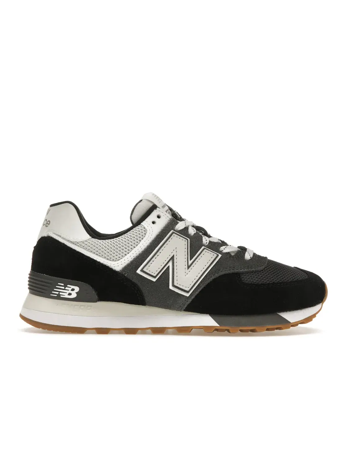 Женские кроссовки с повседневным стилем New Balance 574 — изображение 1 из 4, серый/черный/белый
