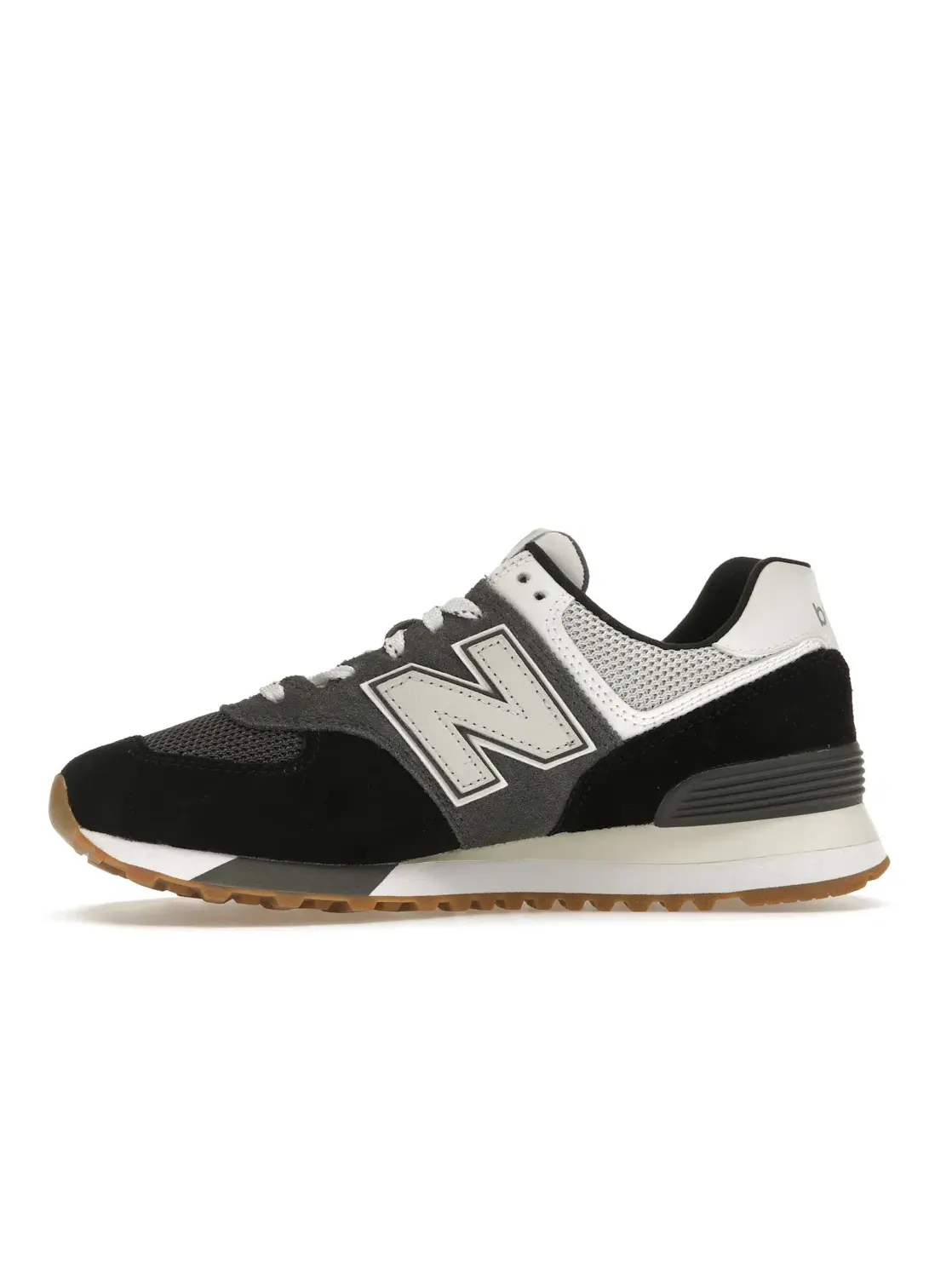 Женские кроссовки с повседневным стилем New Balance 574 — изображение 3 из 4, серый/черный/белый
