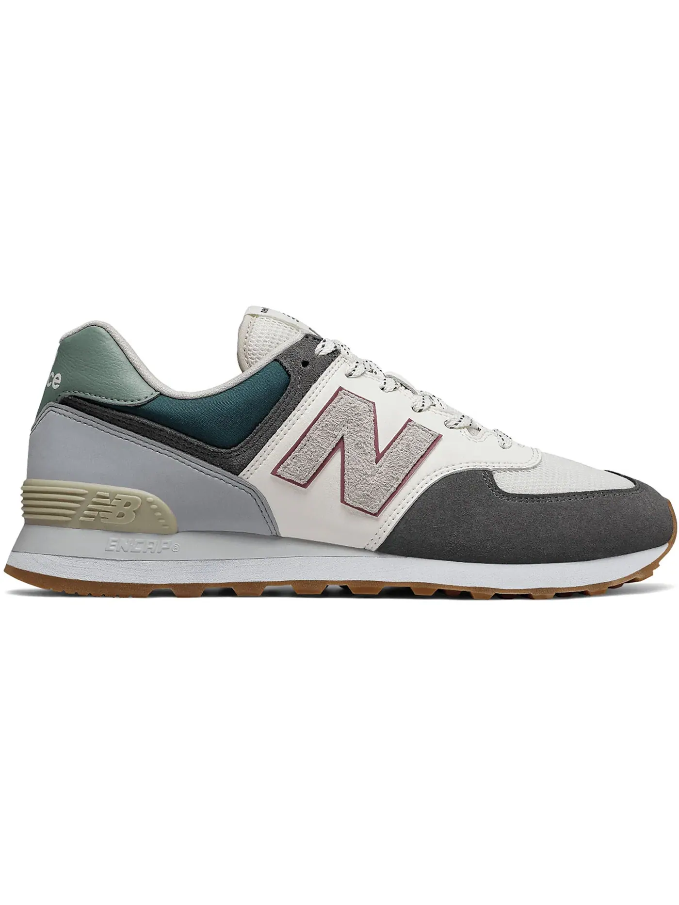 Мужские кроссовки Lifestyle New Balance 574 — изображение 1 из 1, серый кремовый зеленый