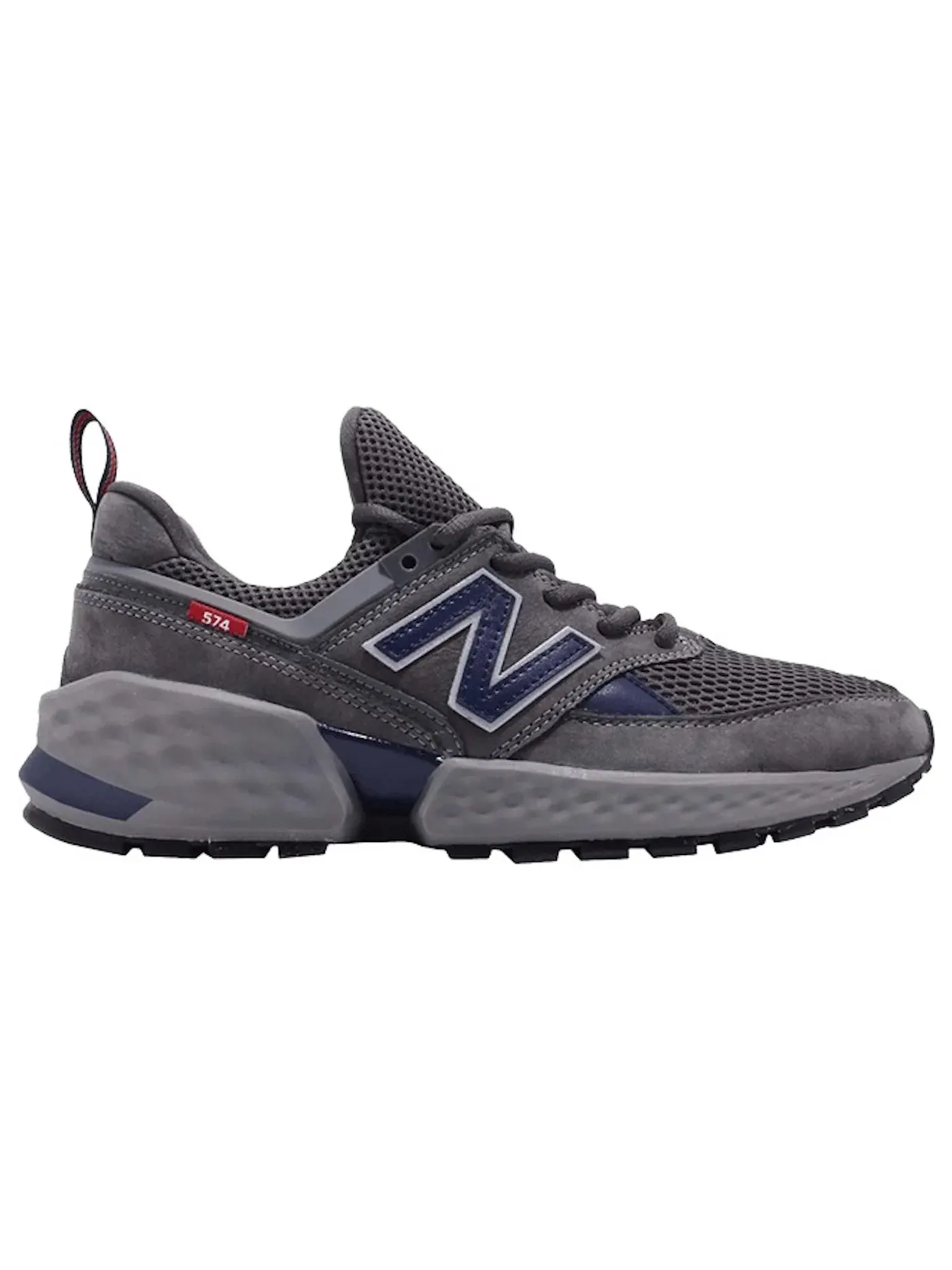 Мужские кроссовки с классическим дизайном New Balance 574 — изображение 1 из 1, серый/темно-синий