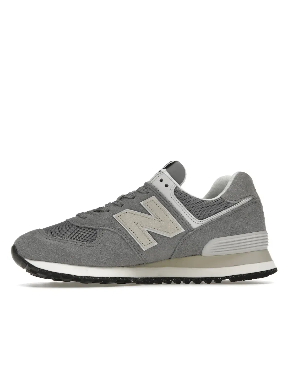 Мужские кроссовки Lifestyle с замшевым верхом New Balance 574 — изображение 3 из 4, серый белый