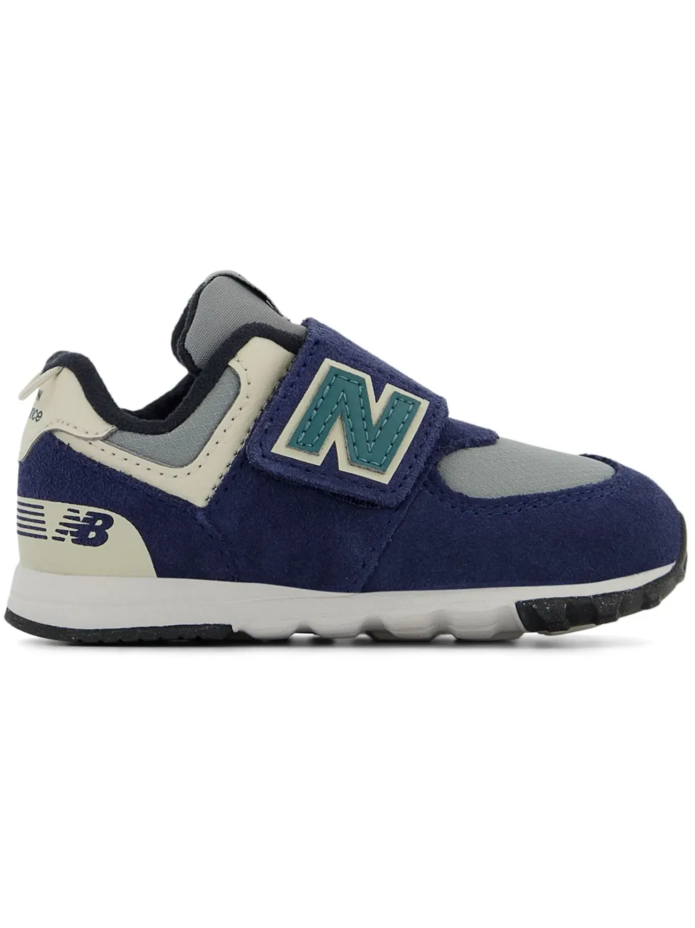 Детские кроссовки Lifestyle New Balance 574 Hook and Loop — изображение 1 из 1, темно-синий серый