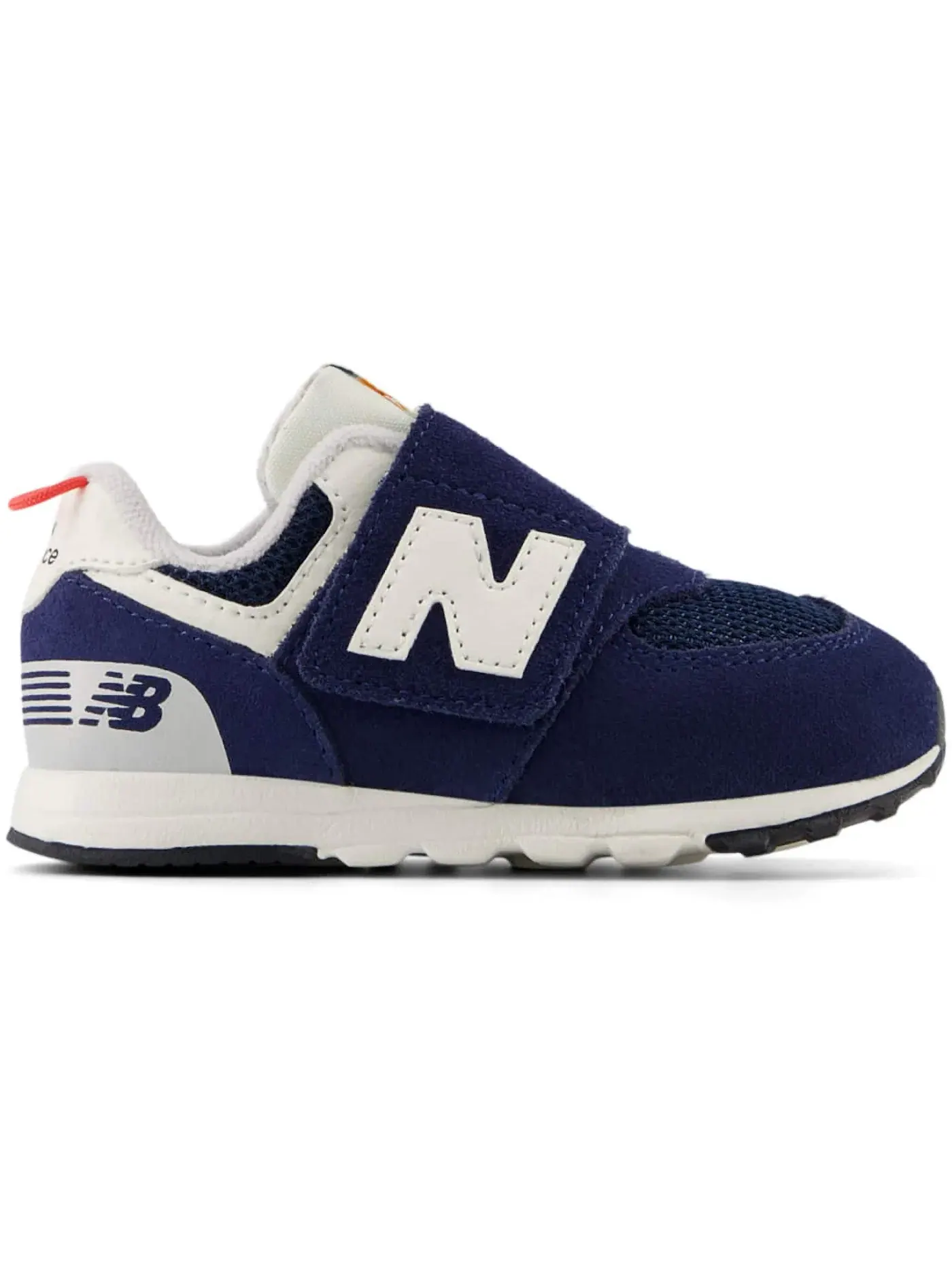 Детские кроссовки с липучками New Balance 574 — изображение 1 из 1, темно-синий красный