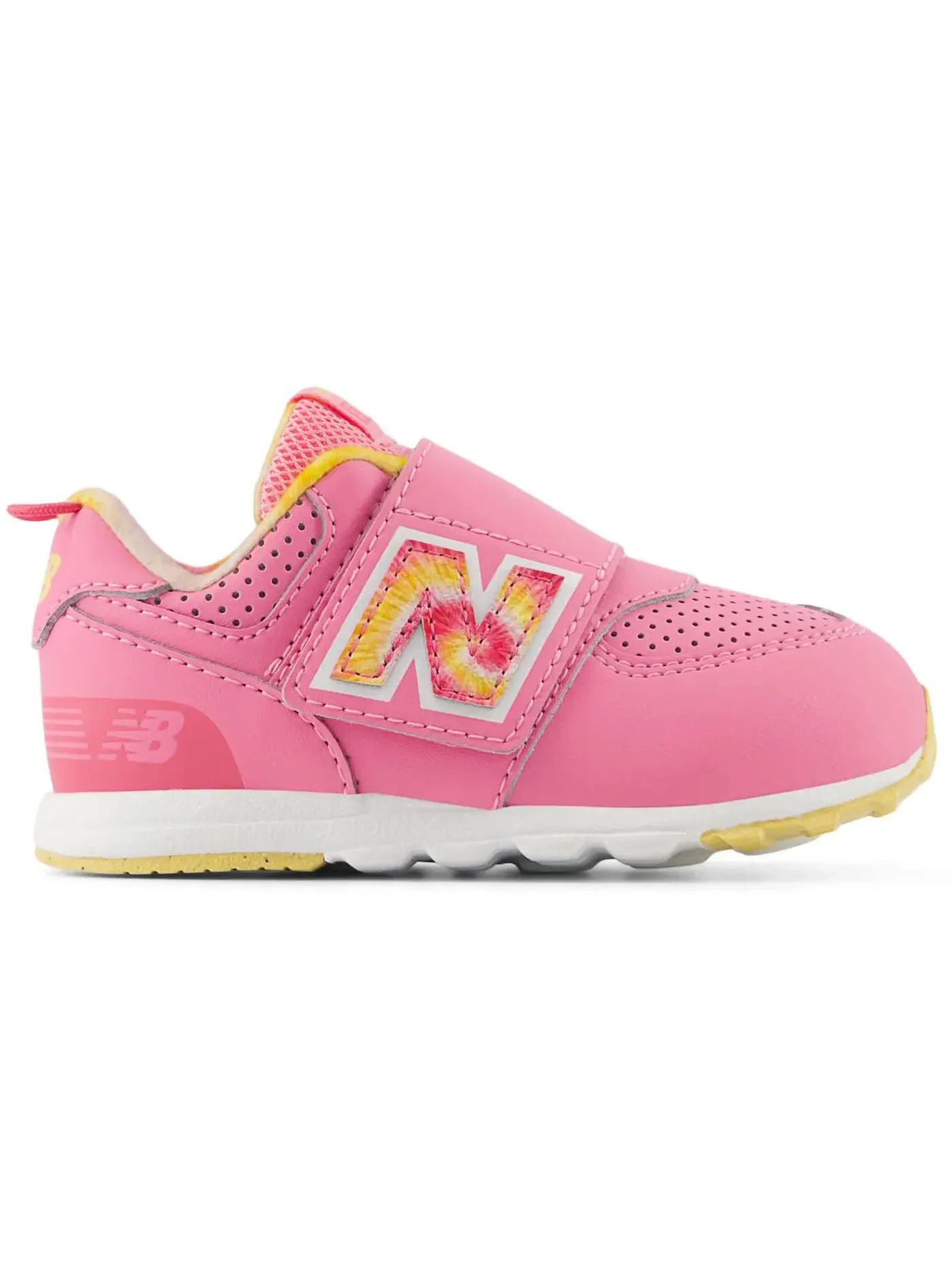 Детские кроссовки с принтом New Balance 574 Hook and Loop — изображение 1 из 1, розовый
