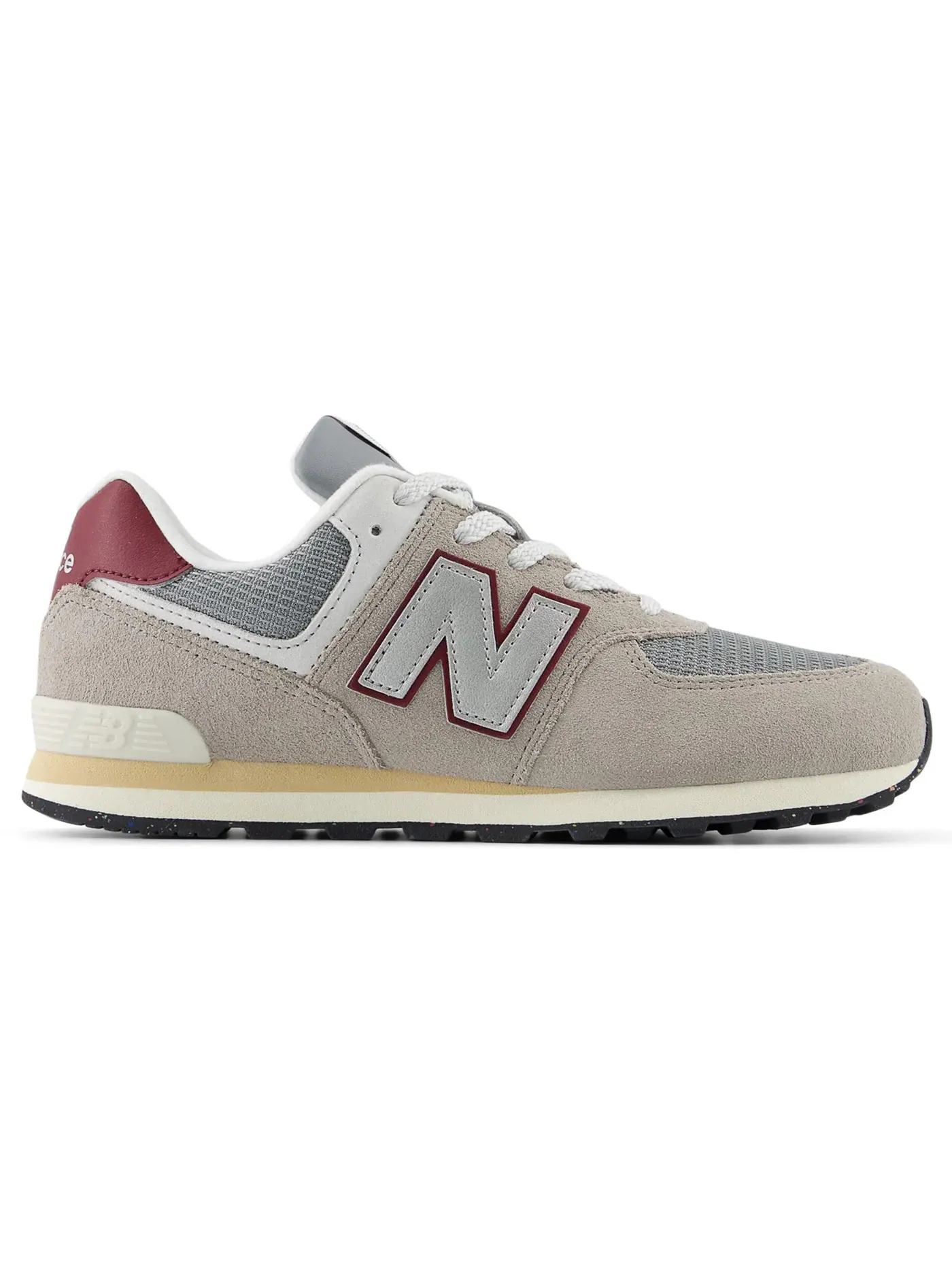Детские кроссовки для мальчиков на шнуровке New Balance 574 Lace — изображение 1 из 1, бордовый
