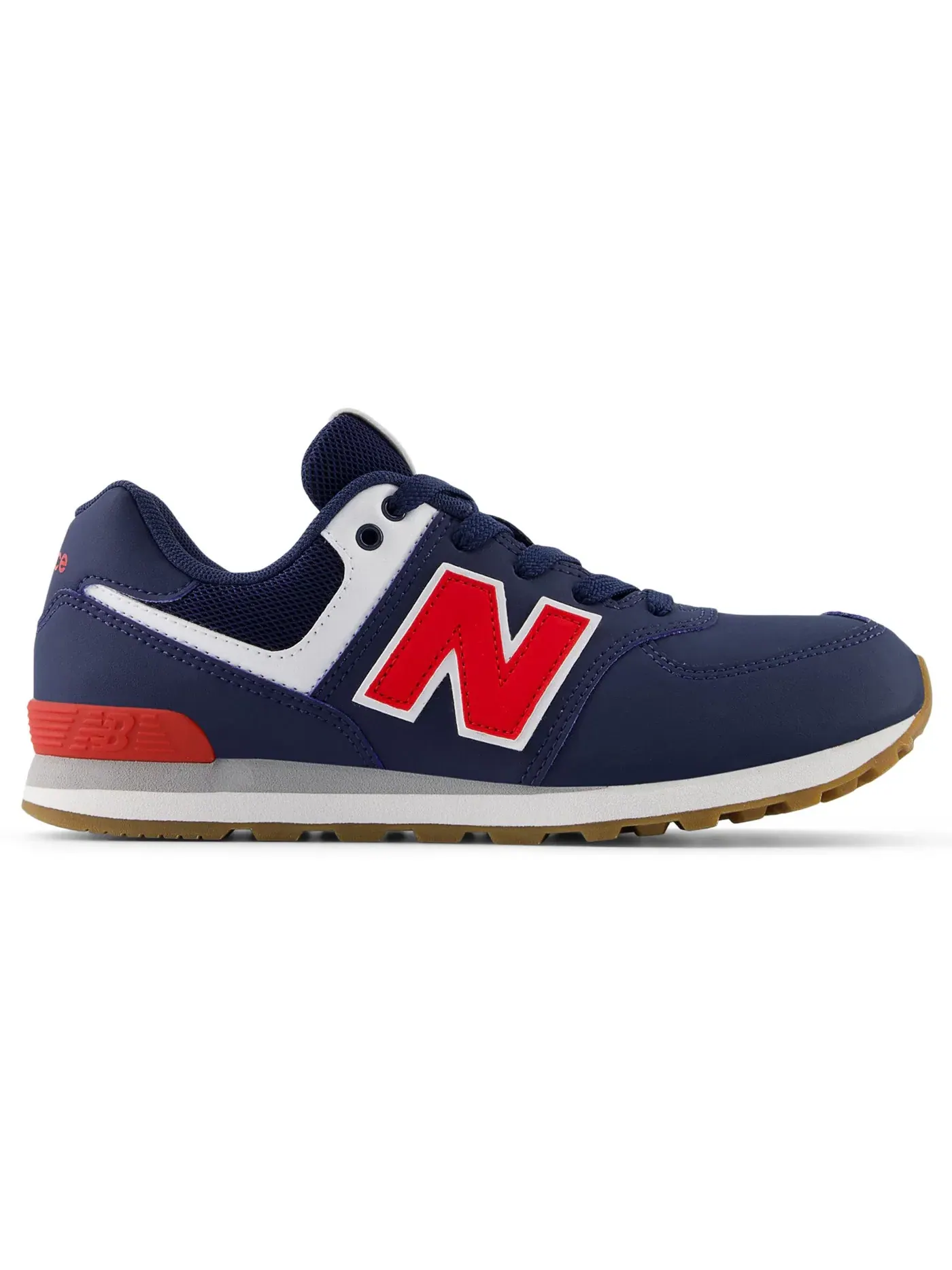 Детские кроссовки Lifestyle New Balance 574 Lace — изображение 1 из 1, темно-синий/красный